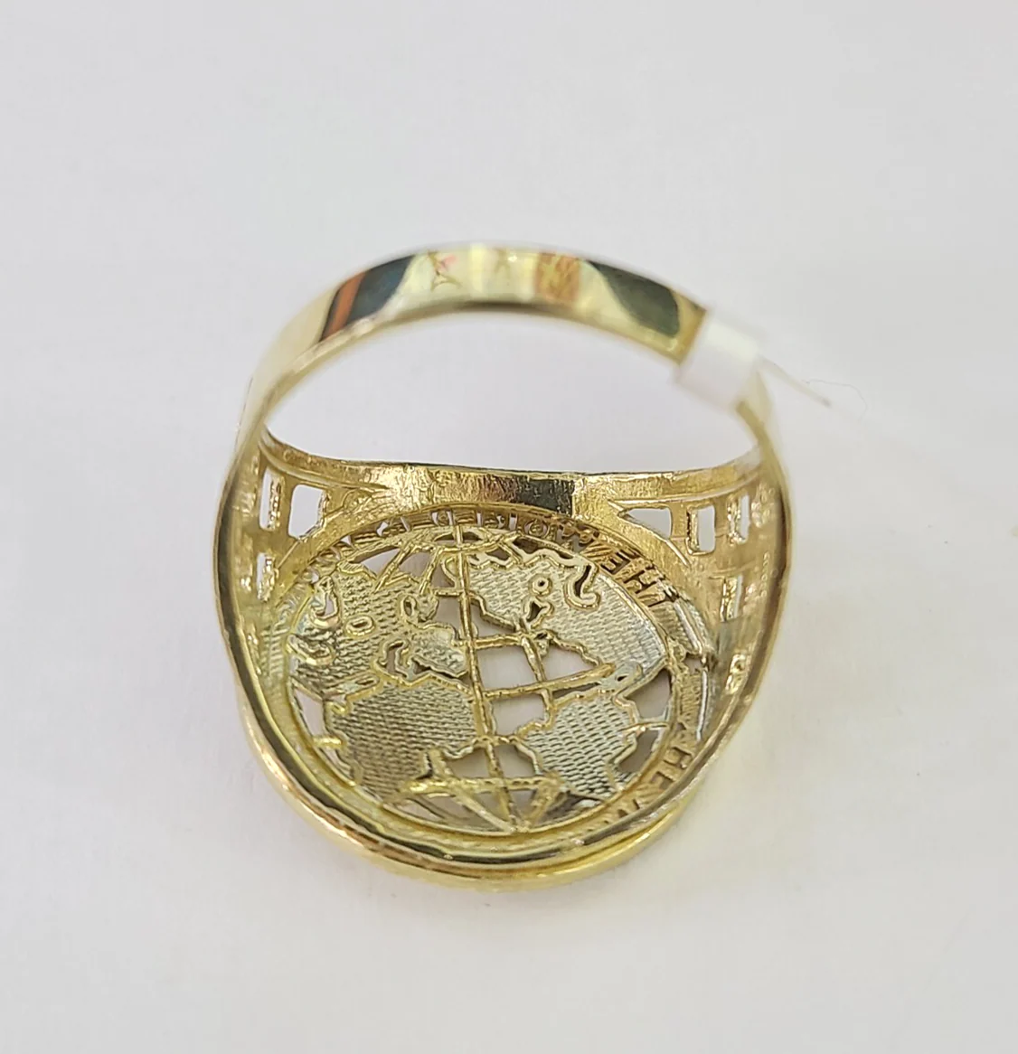 10k Yellow Gold World is Yours Ring Casual Band Genuine Brand New All Sizes - Image 5