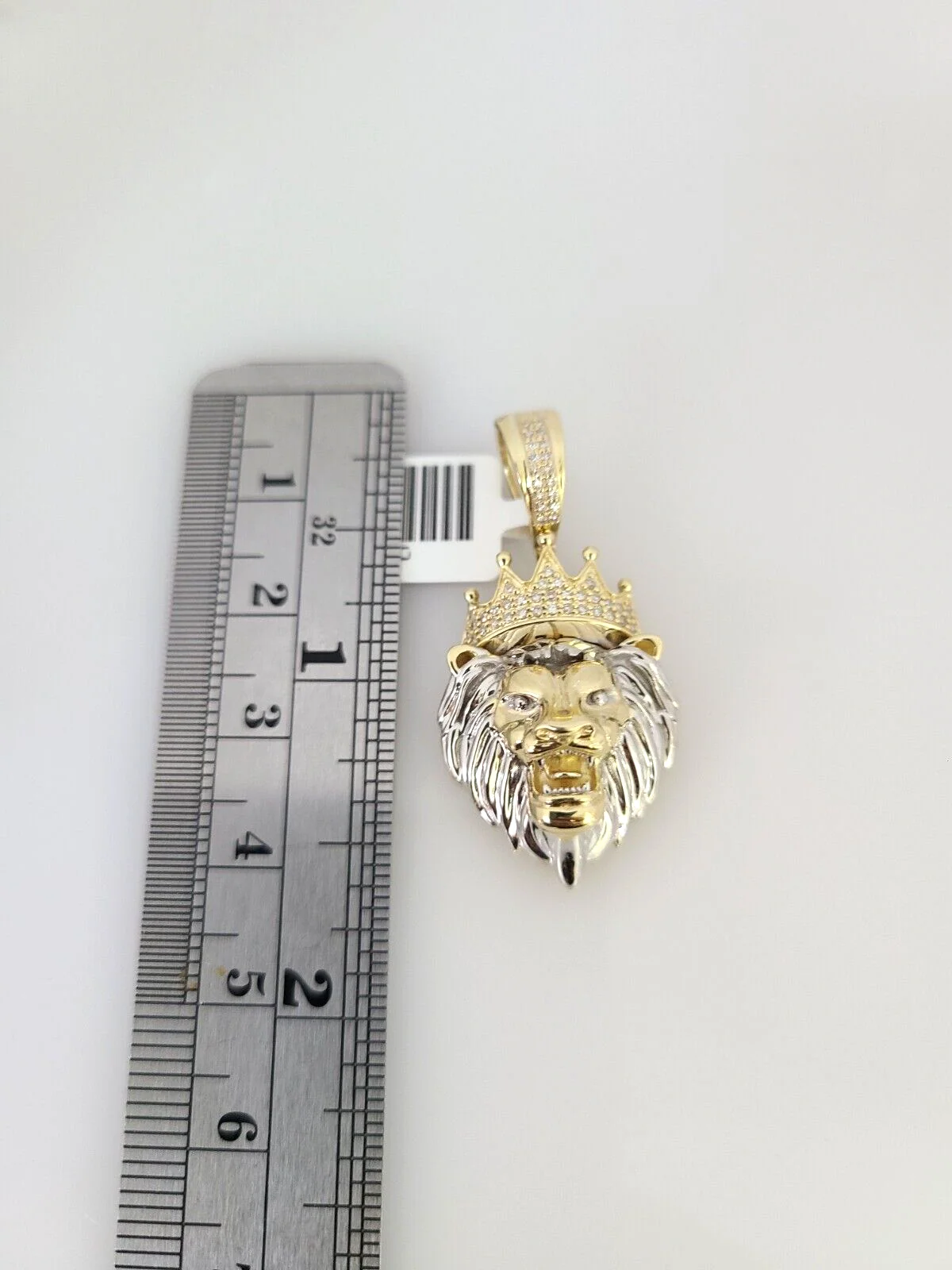 10kt Gold Miami Cuban Chain Diamond Lion Head Charm Pendant 5mm 18-28 Inch - Image 3