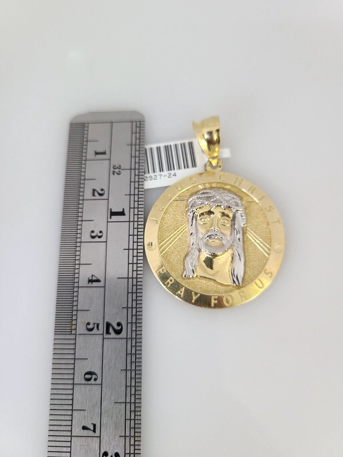 10kt Gold Miami Cuban Chain Jesus Christ Charm Pendant 5mm 18-28 Inch Necklace - Image 5