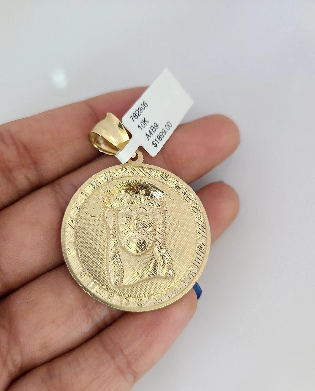 10kt Gold Miami Cuban Chain Jesus Christ Charm Pendant 5mm 18-28 Inch Necklace - Image 6