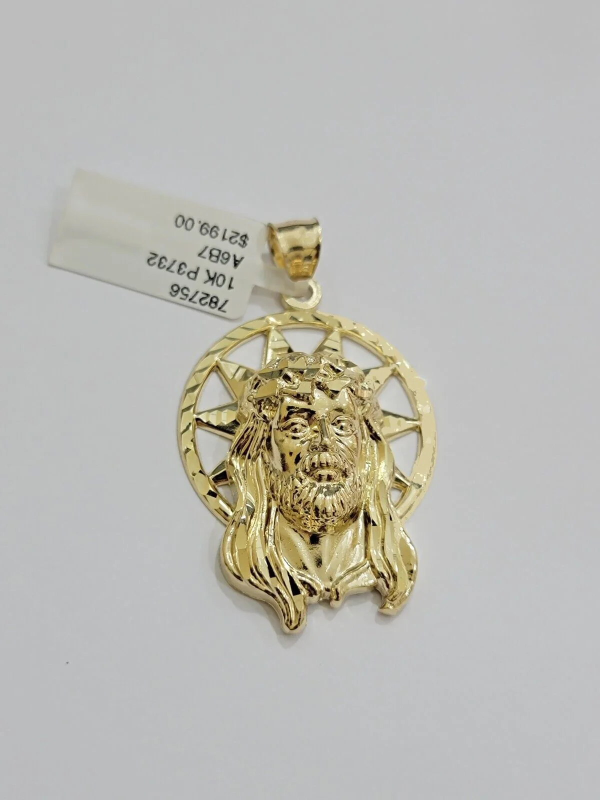 10kt Gold Miami Cuban Chain Jesus Head Charm Pendant Set 18-28 Inch 5mm Necklace - Image 7