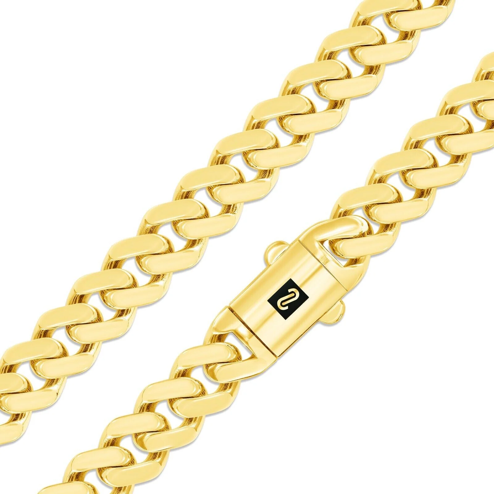 10kt Yellow Gold Royal Miami Cuban Link Monaco Chain 10k Necklace 22 Inches 9mm - Image 4