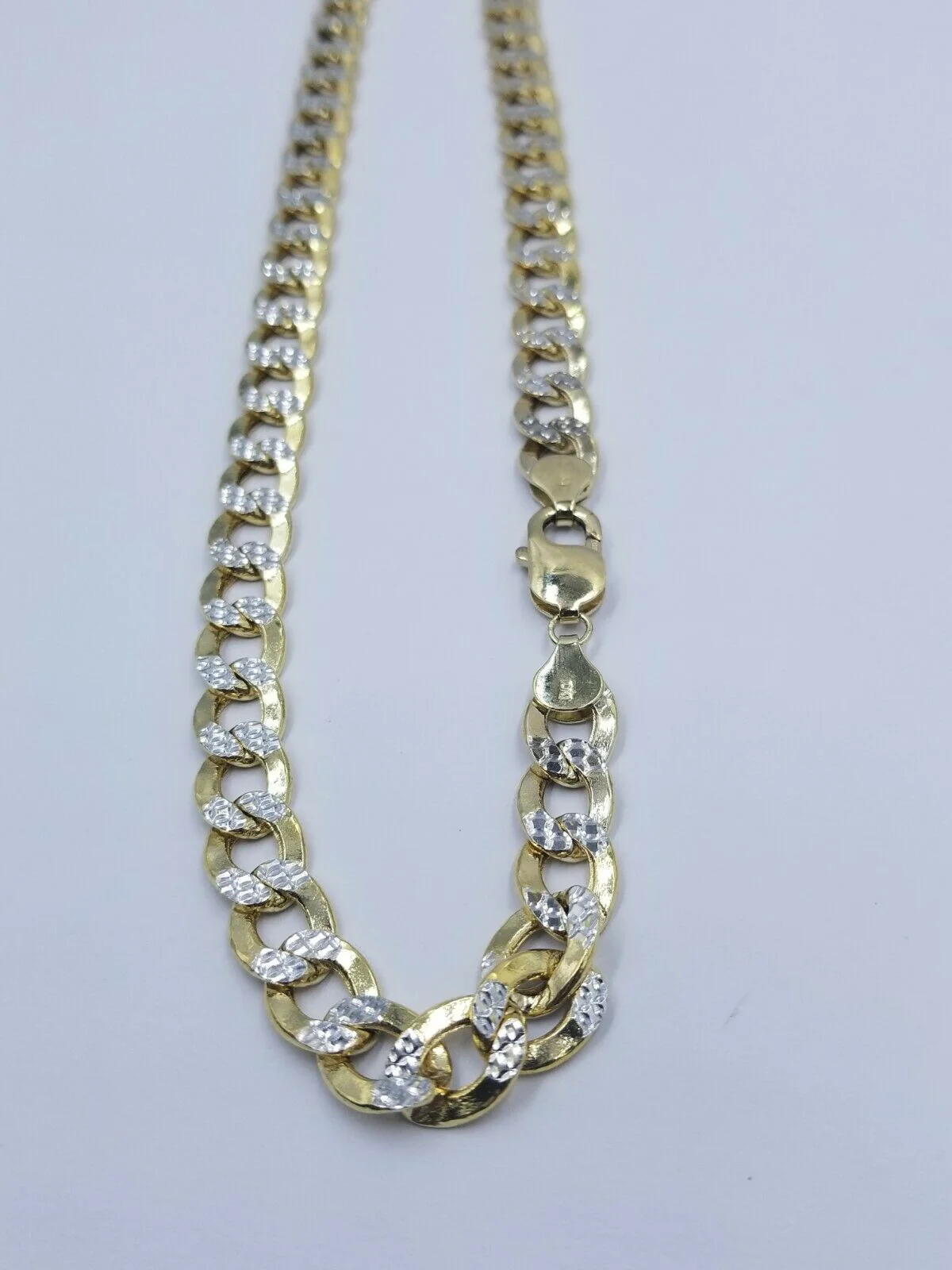10MM Real Gold Men Necklace Cuban Link 20"-28" Diamond Cut 10k Yellow Gold Chain - Image 9