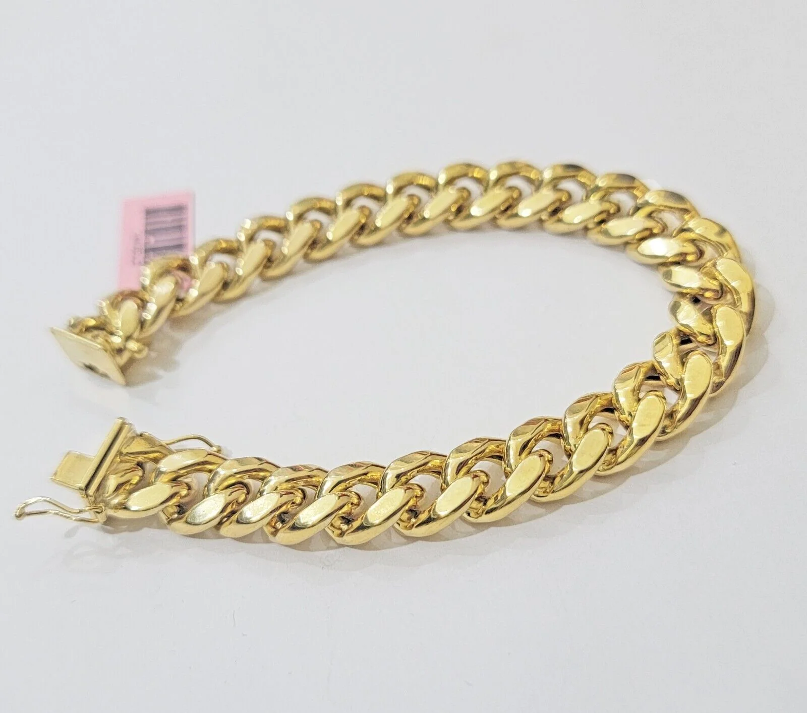 11mm 14k Gold Bracelet Miami Cuban Link 7"- 10 Inch Mens Real 14kt Yellow Gold - Image 2