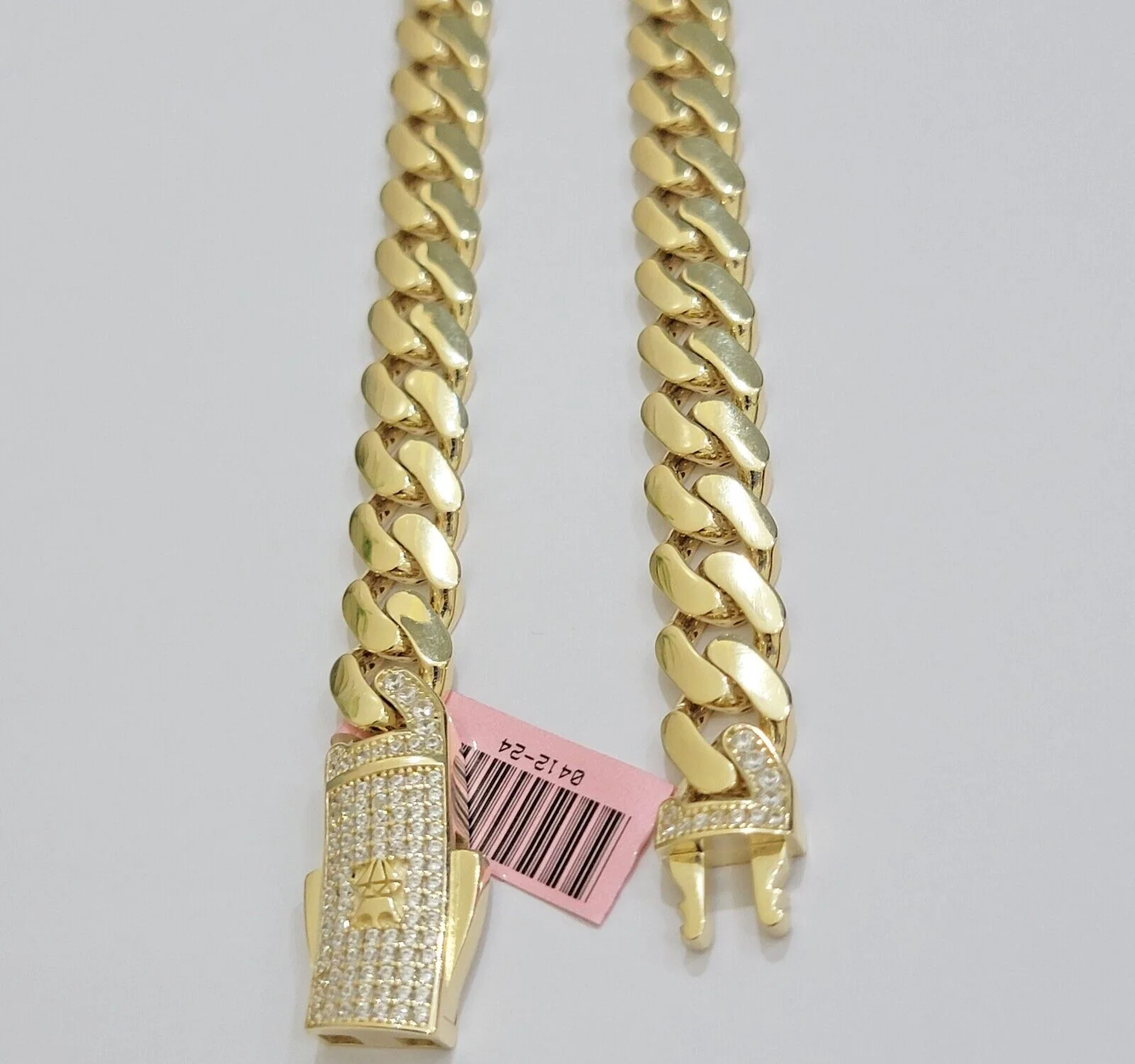 11mm Miami Cuban Royal Link Chain Necklace Box Lock Real 14K Yellow Gold - Image 4