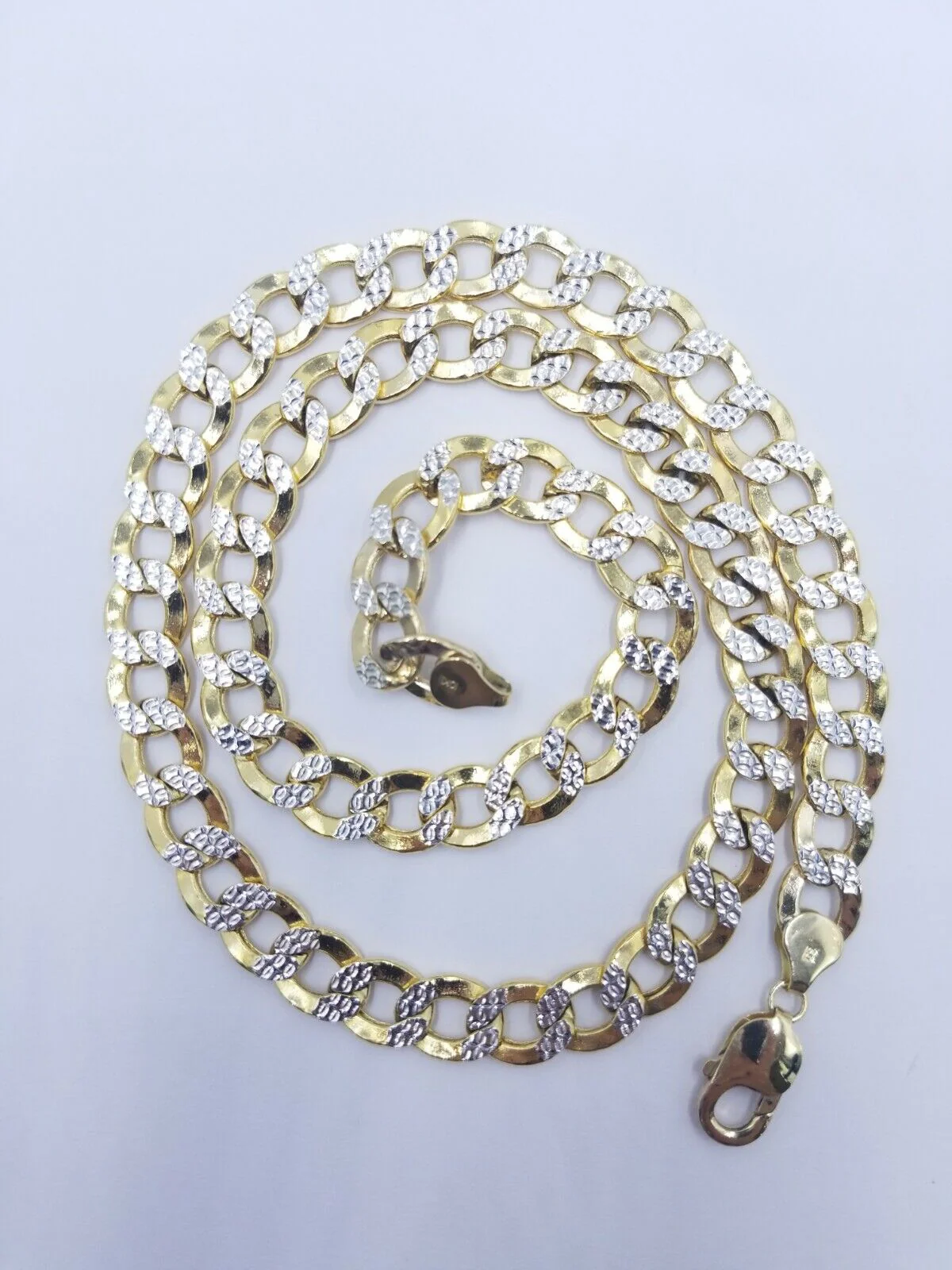 12MM Real Gold Mens Necklace Cuban Link 30" Diamond Cut 10k Yellow Gold Chain - Image 6