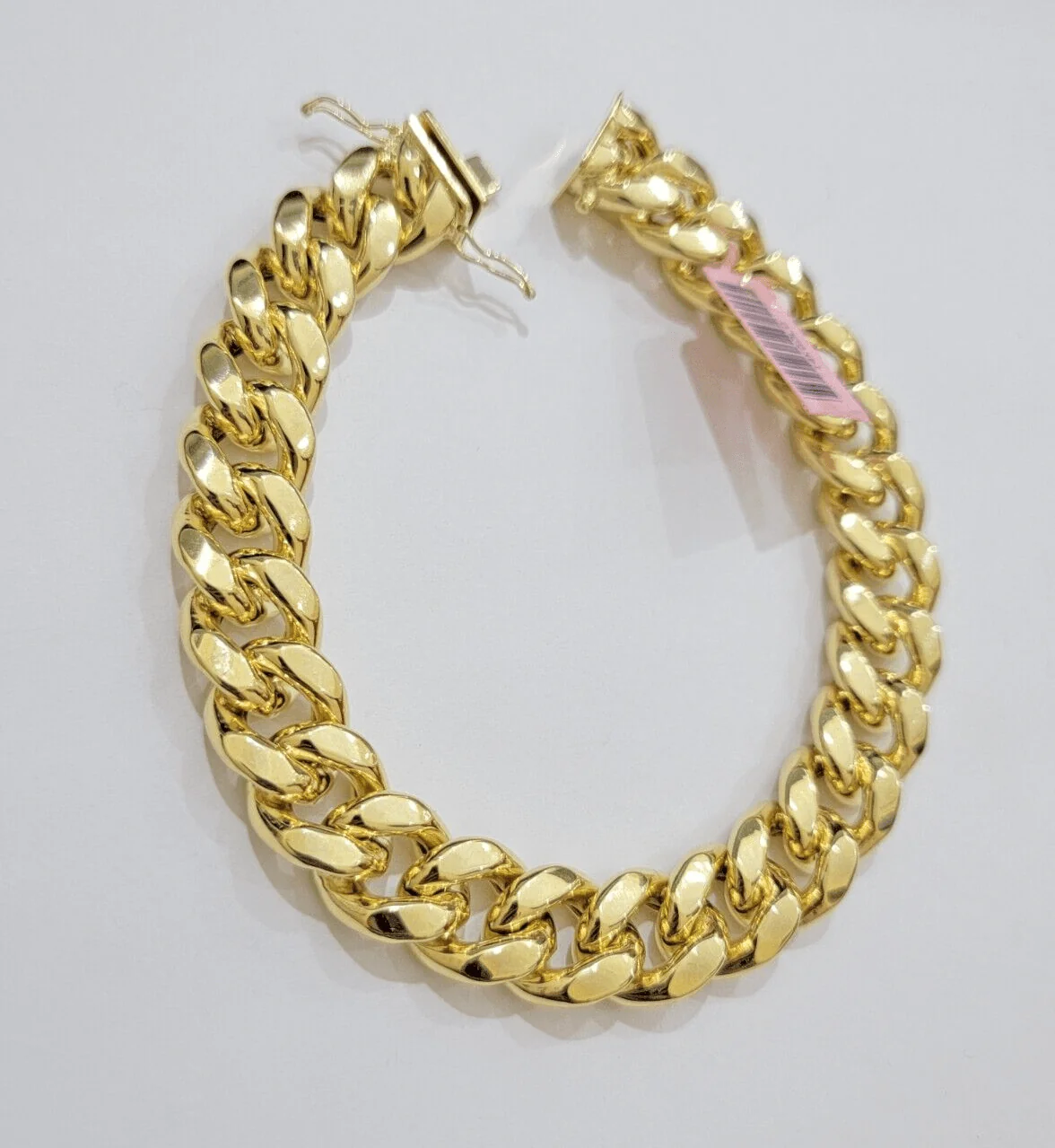 13mm 14k Gold Bracelet Miami Cuban Link 7.5"- 10 Inch Mens Real 14kt Yellow Gold - Image 3