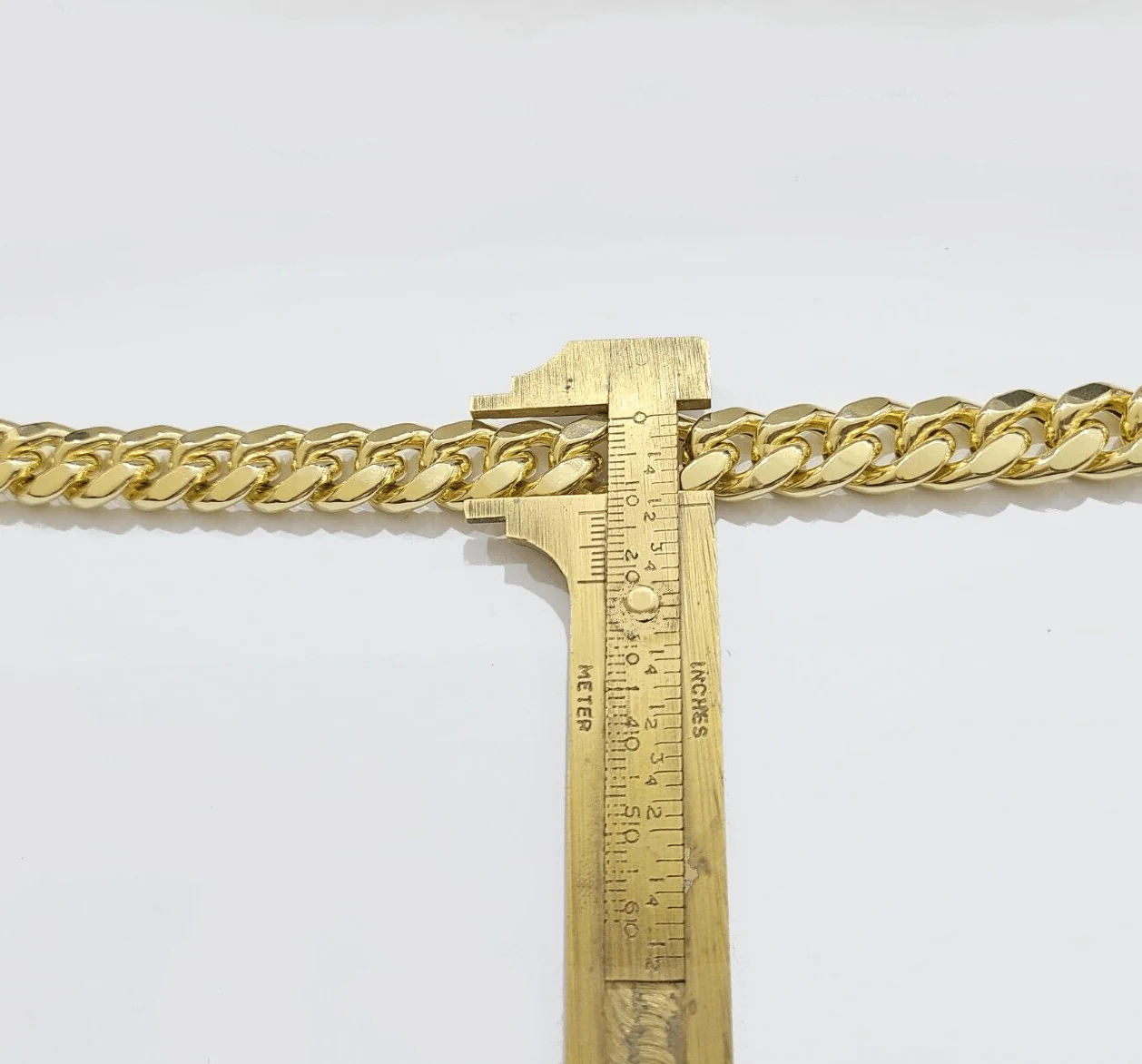 13mm 14k Yellow Gold Bracelet Miami Cuban Link 7 Inch Small Wrist Mens REAL 14kt - Image 10