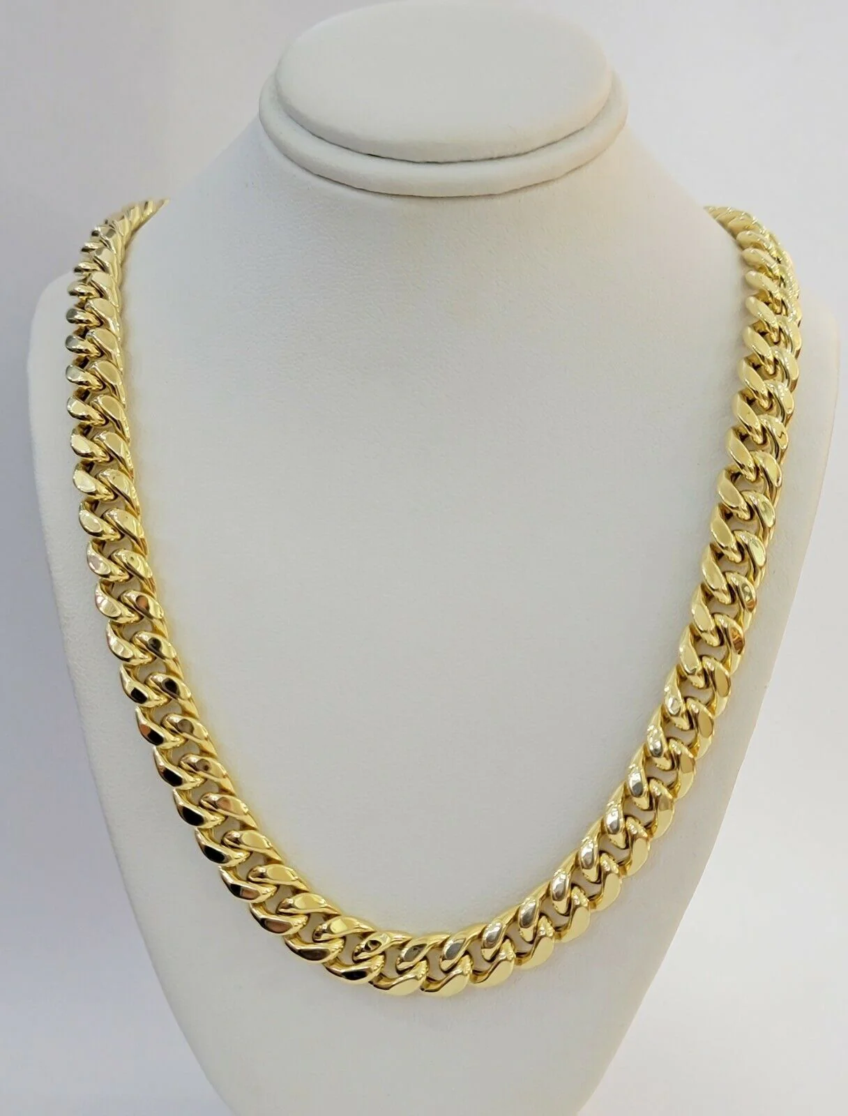 14k 11mm Mens Necklace Chain Miami Cuban Link  28" Inch REAL 14KT Real Gold Sale - Image 5