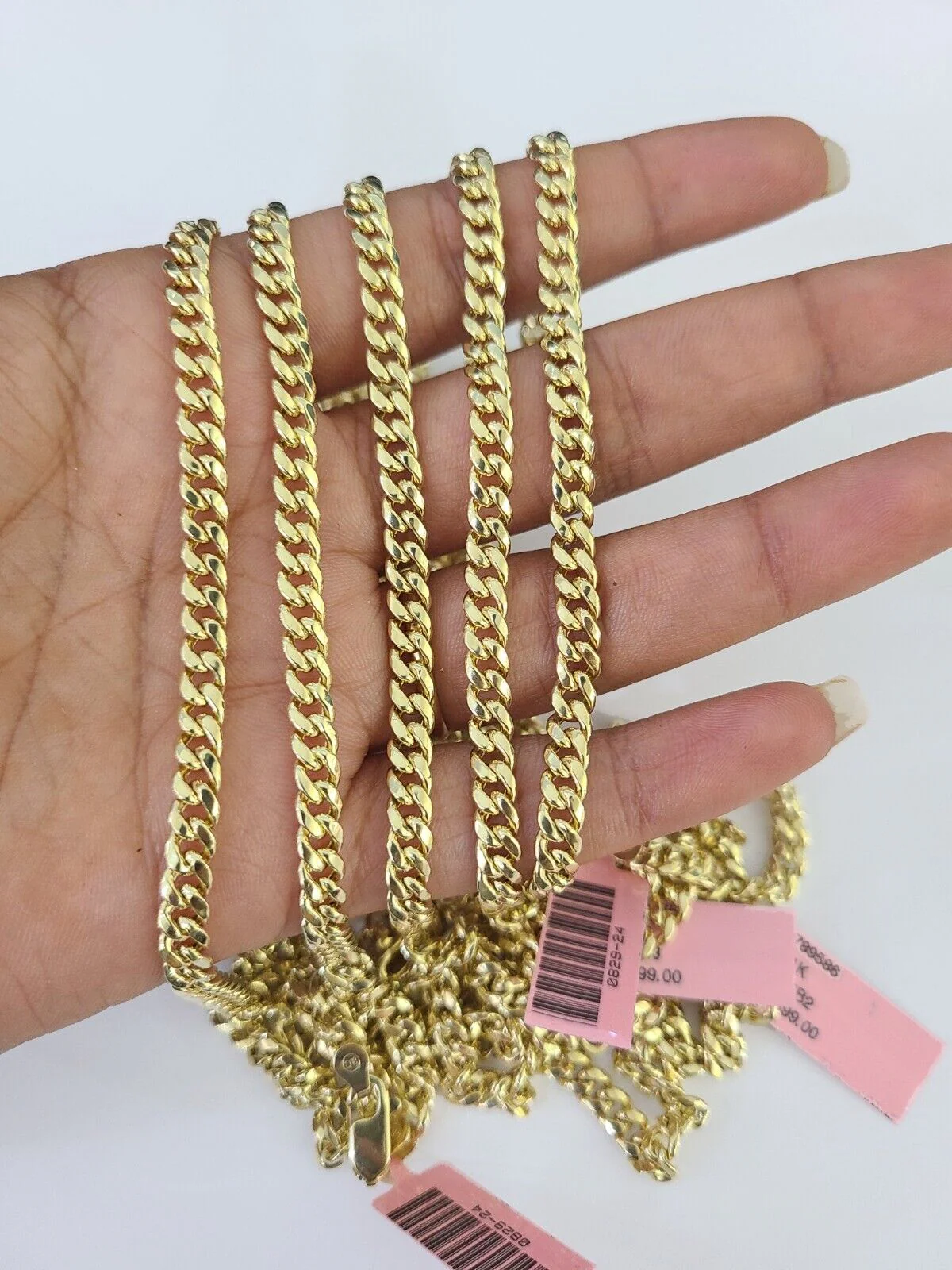 14k 5mm Miami Cuban Link Chain Yellow Gold Necklace 20"-30" Inches Real - Image 3