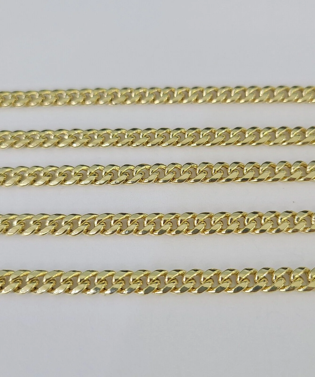 14k 5mm Miami Cuban Link Chain Yellow Gold Necklace 20"-30" Inches Real - Image 5