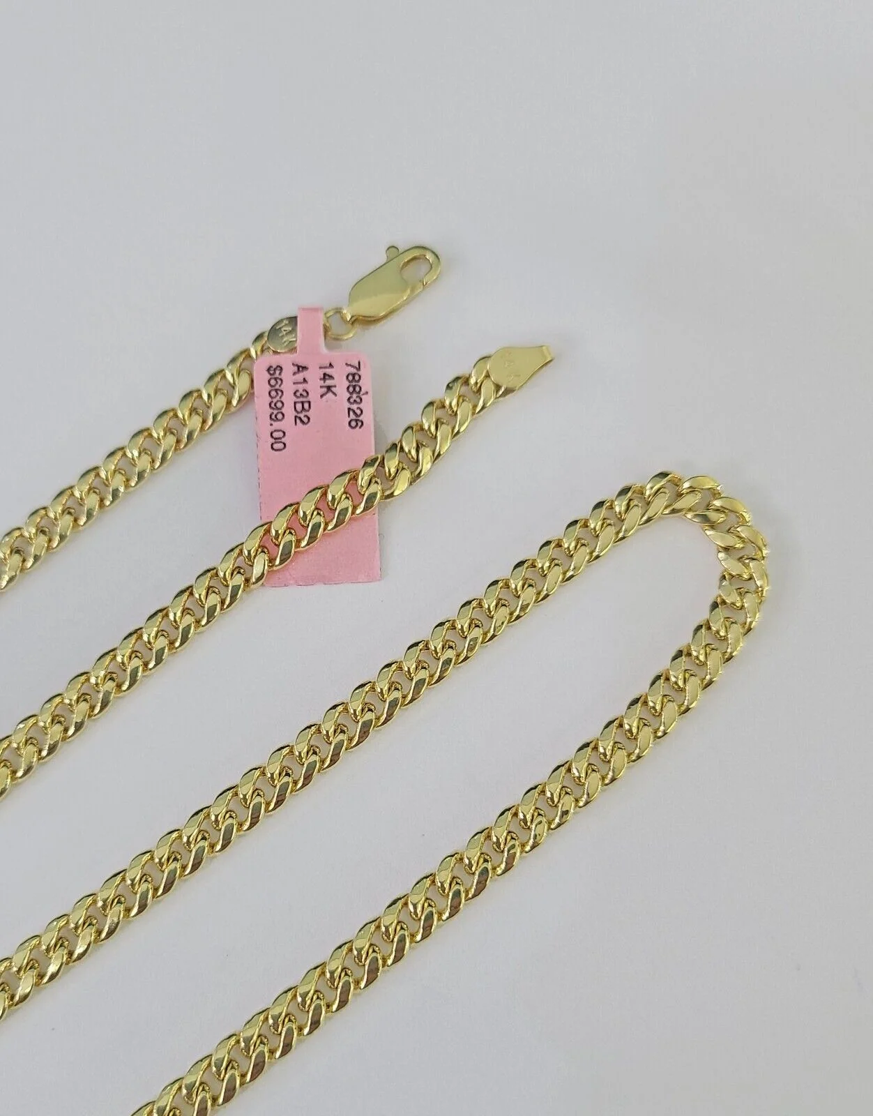 14k 5mm Miami Cuban Link Chain Yellow Gold Necklace 20"-30" Inches Real - Image 6