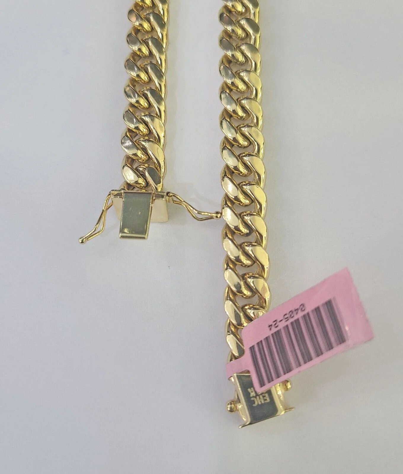 14k 8mm Miami Cuban Link Chain Yellow Gold Necklace 20"-30" Inches Real - Image 3