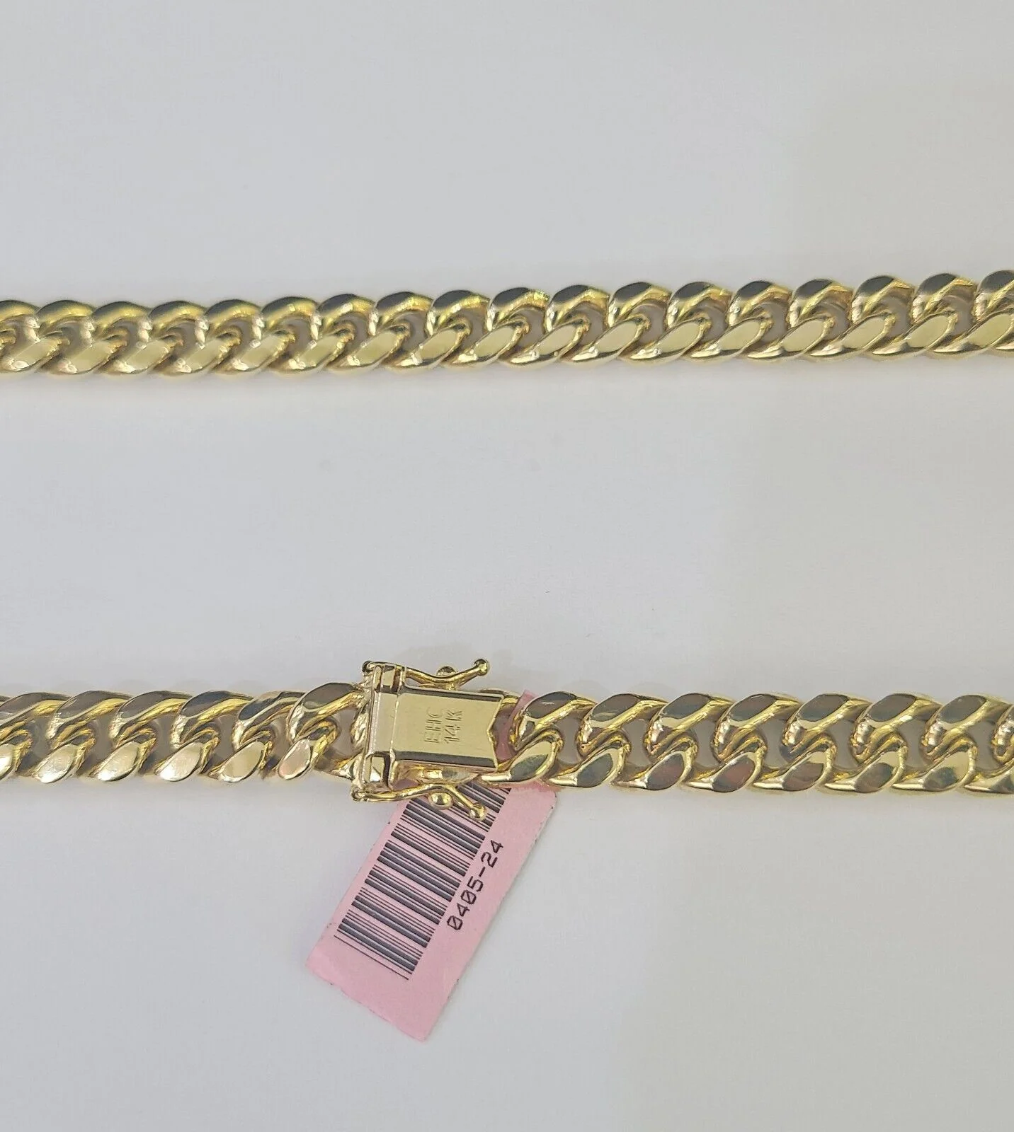 14k 8mm Miami Cuban Link Chain Yellow Gold Necklace 20"-30" Inches Real - Image 4