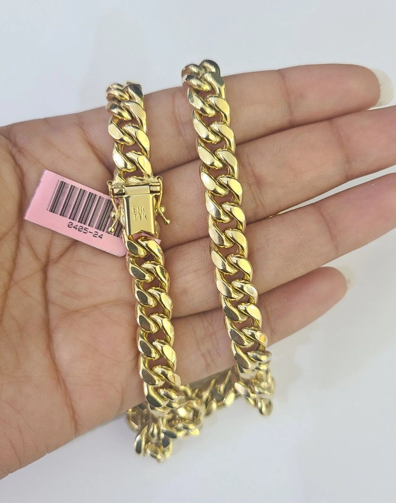 14k 8mm Miami Cuban Link Chain Yellow Gold Necklace 20"-30" Inches Real - Image 5