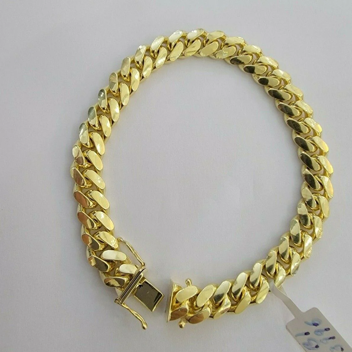 14k Bracelet Miami Cuban Link SOLID 14kt Yellow Gold 8.5 mm 7.5" Men Women REAL - Image 4