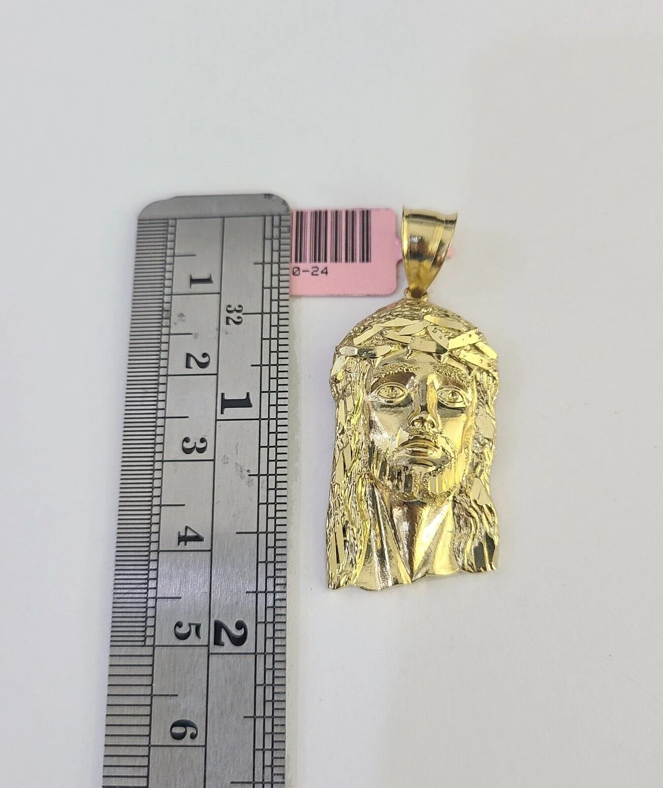 14k Chain Jesus Head Charm Set Miami Cuban Link 5mm 18"-30" Necklace Pendant - Image 3
