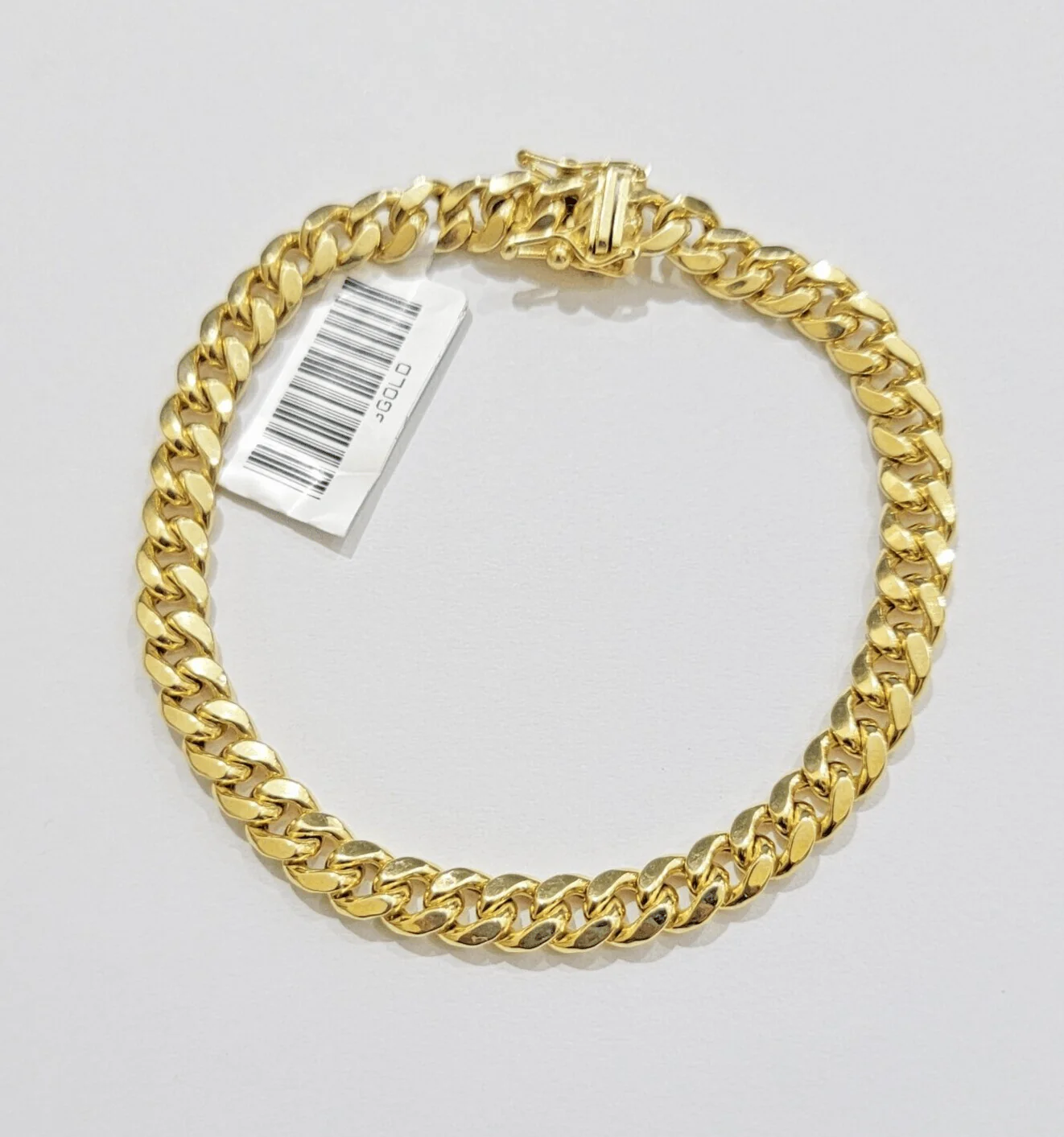 14k Gold Bracelet Miami Cuban Link 7mm 9" Inch Real 14 KT Yellow Gold Men Women - Image 4