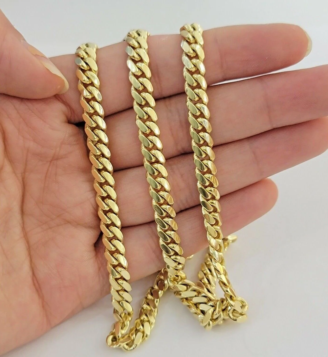 14k Gold Chain Solid Miami Cuban Link Necklace 28" 6mm REAL 14KT Yellow Gold Men - Image 3