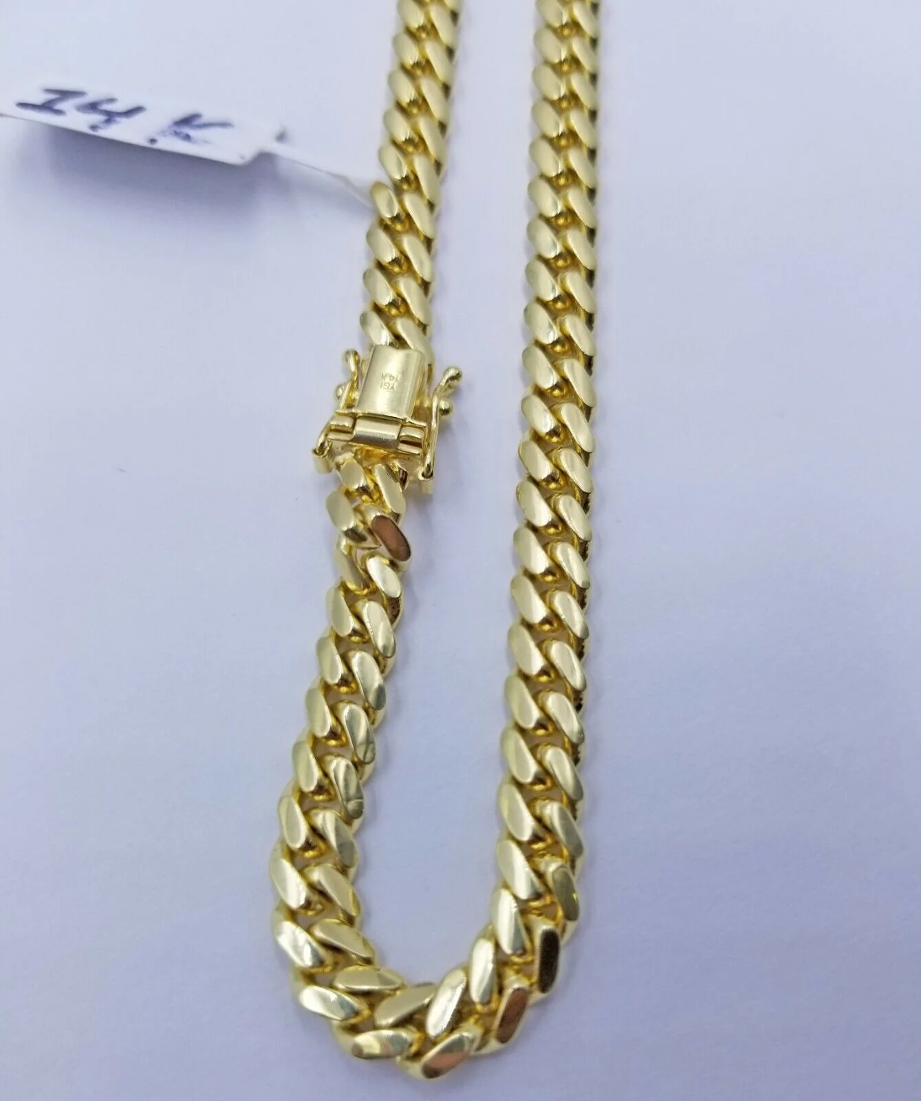 14k Gold Chain Solid Miami Cuban Link Necklace 28" 6mm REAL 14KT Yellow Gold Men - Image 6
