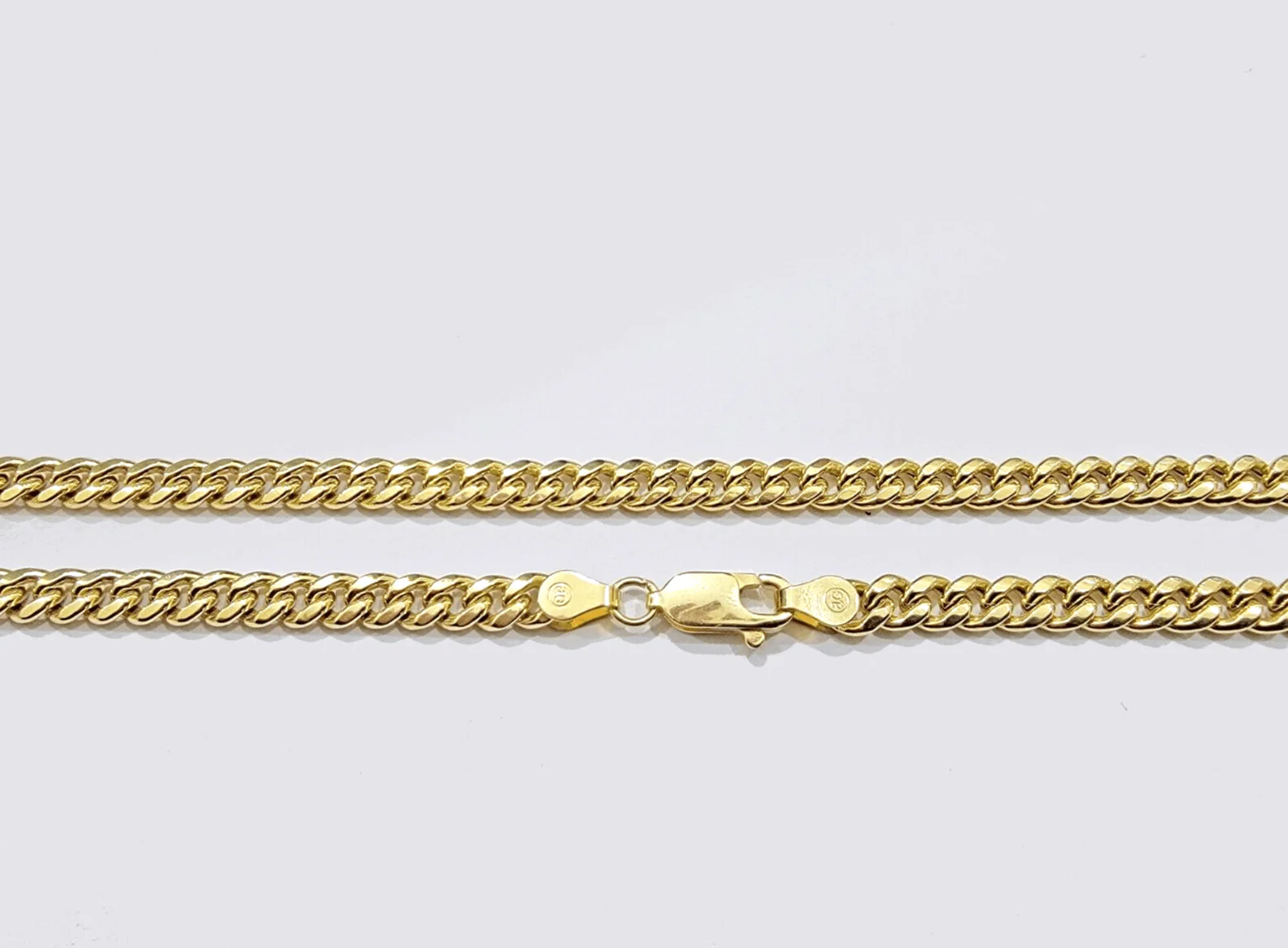 14k Gold Cross Charm Miami Cuban Link Chain 5mm 26'' Necklace 14kt Pendant - Image 10