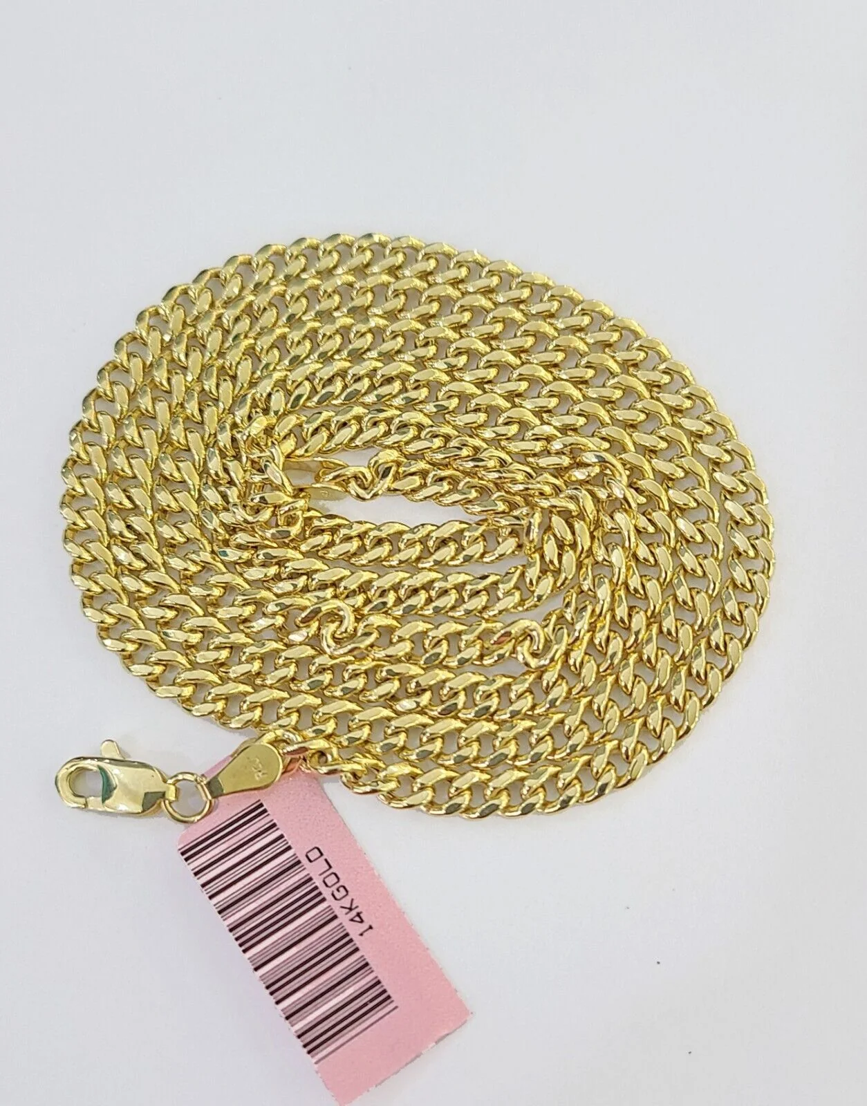 14k Gold Miami Cuban Link Chain Necklace 4mm 24" box Lock REAL 14kt Yellow Gold - Image 5