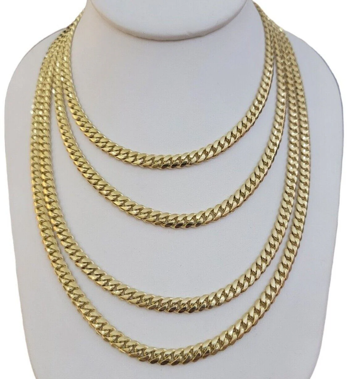 14k Gold Miami Cuban Link Chain Necklace 6mm 20"- 28 Inch SOLID 14 KT Men Women - Image 4