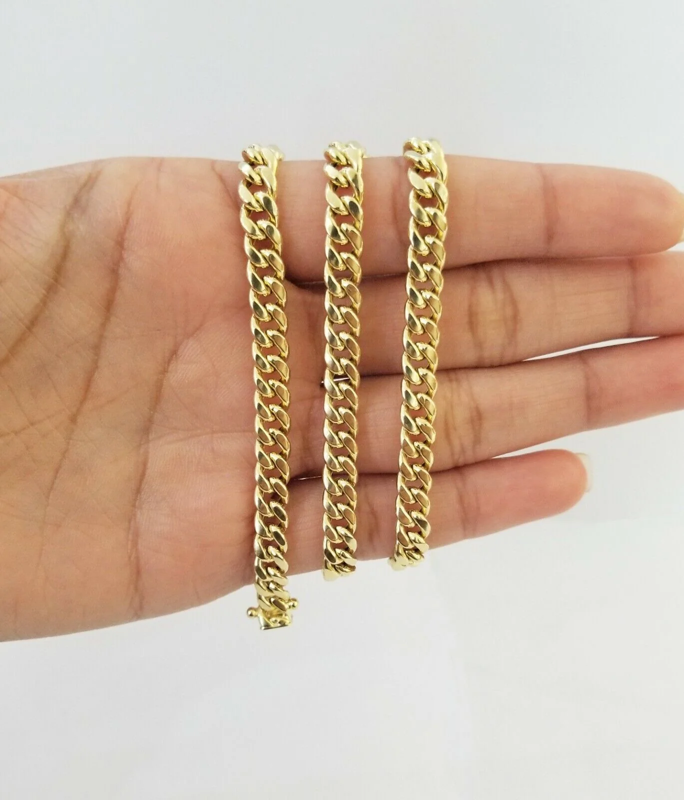 14k Gold Miami Cuban Link Chain Necklace 6mm 20" box Lock REAL 14kt Yellow Gold - Image 2