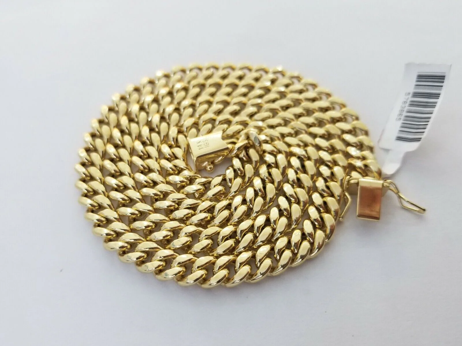 14k Gold Miami Cuban Link Chain Necklace 6mm 20" box Lock REAL 14kt Yellow Gold - Image 4