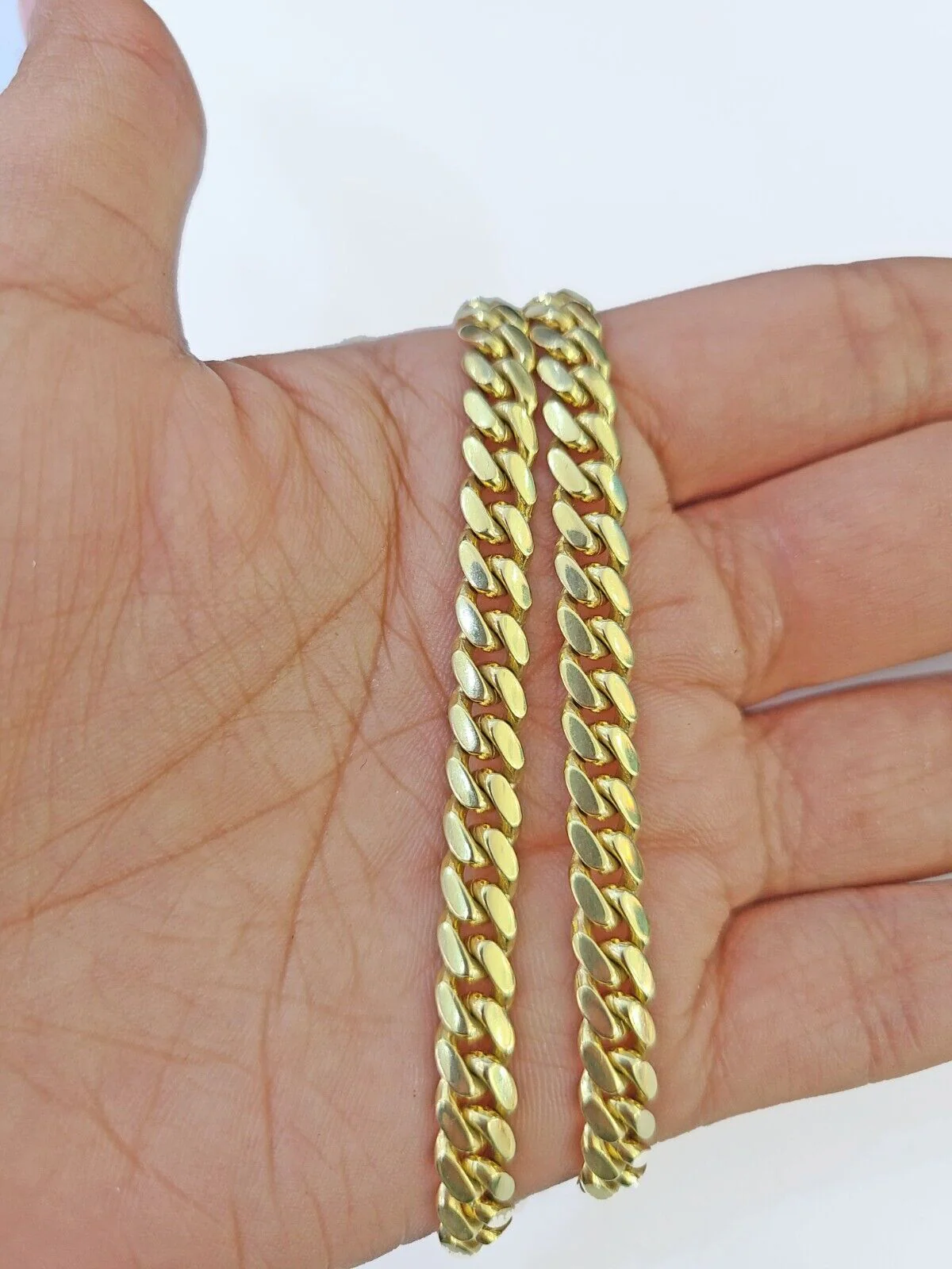 14k Gold Miami Cuban Link Chain Necklace 6mm 22" Box Lock REAL 14kt Yellow Gold - Image 3