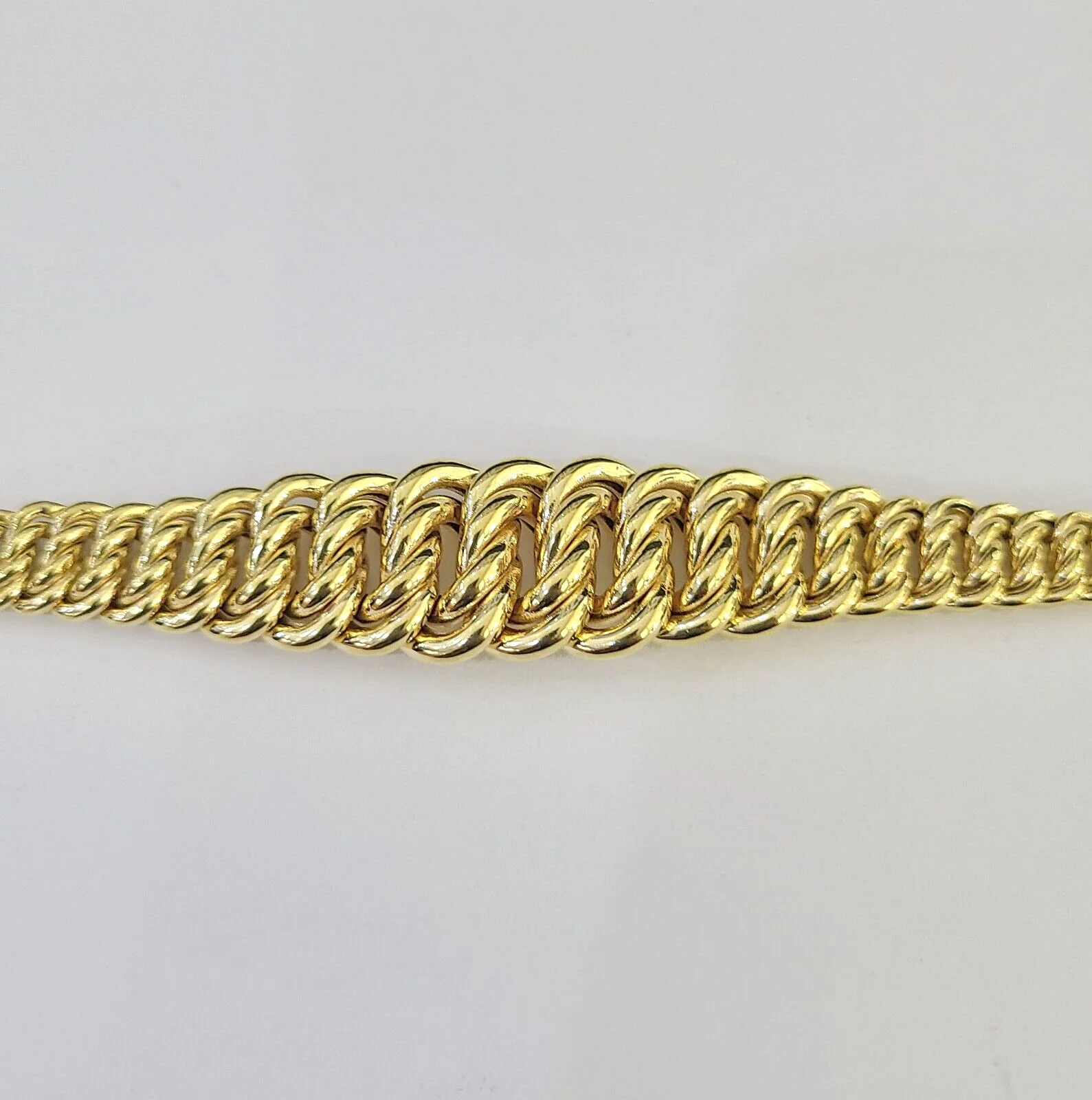 14K Gold Princesa Ring Bracelet 7.5" 7mm Real Yellow SET Flat Byzantine 14Kt All Sizes - Image 15