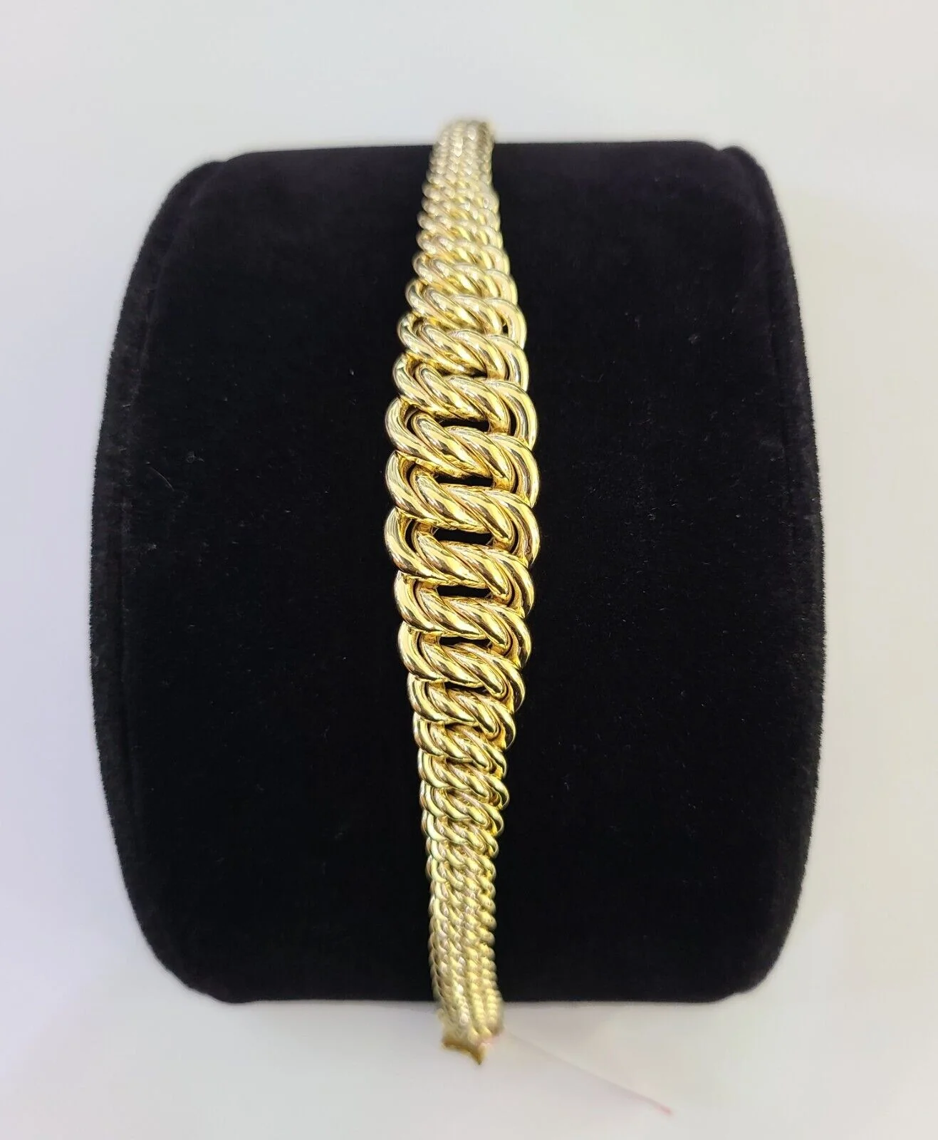 14K Gold Princesa Ring Bracelet 7.5" 7mm Real Yellow SET Flat Byzantine 14Kt All Sizes - Image 4