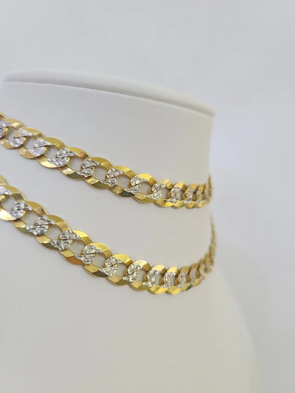 14k Gold Solid Cuban Curb Link Chain Necklace REAL 8mm 20-30 Inches Diamond Cuts - Image 2