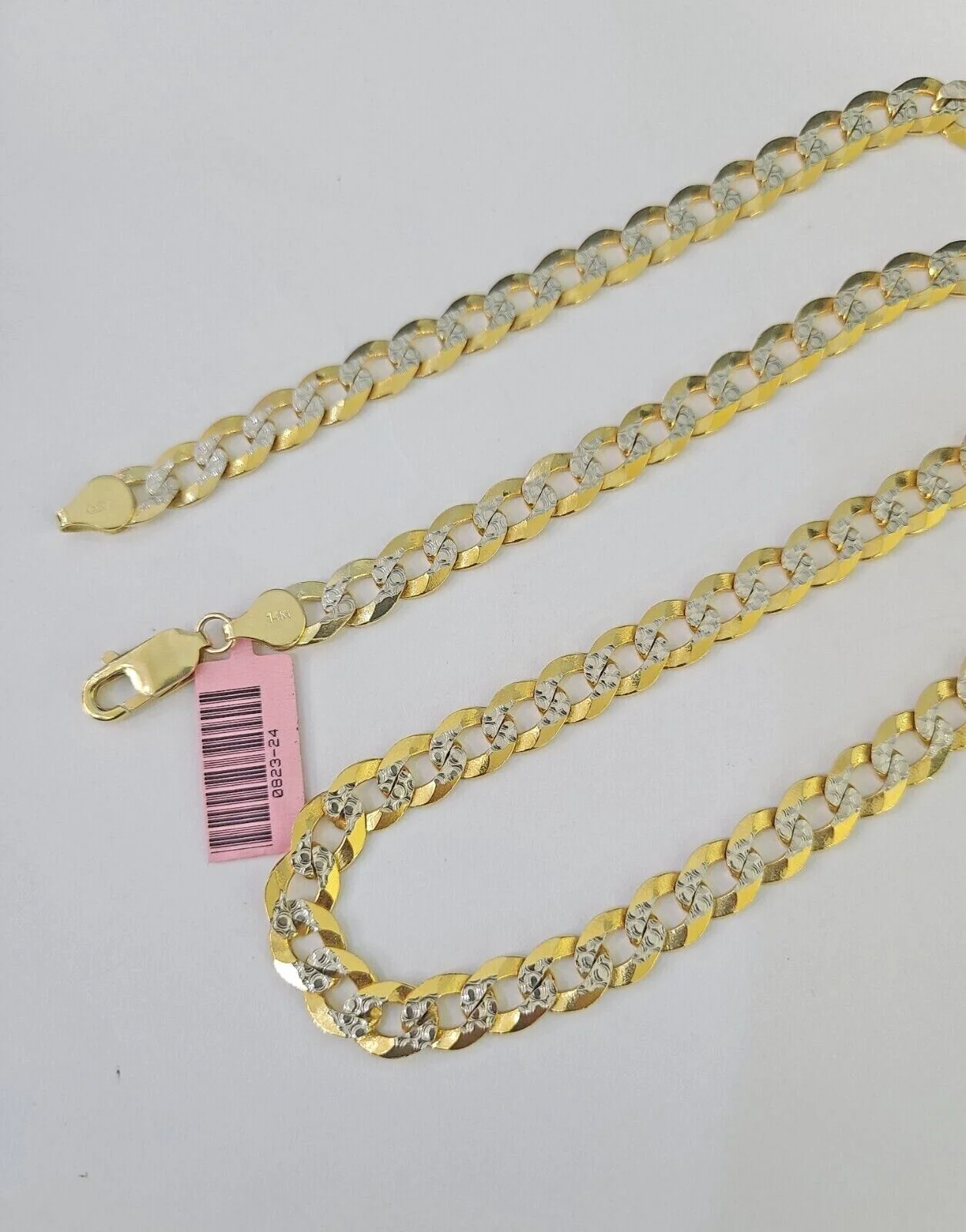 14k Gold Solid Cuban Curb Link Chain Necklace REAL 8mm 20-30 Inches Diamond Cuts - Image 4