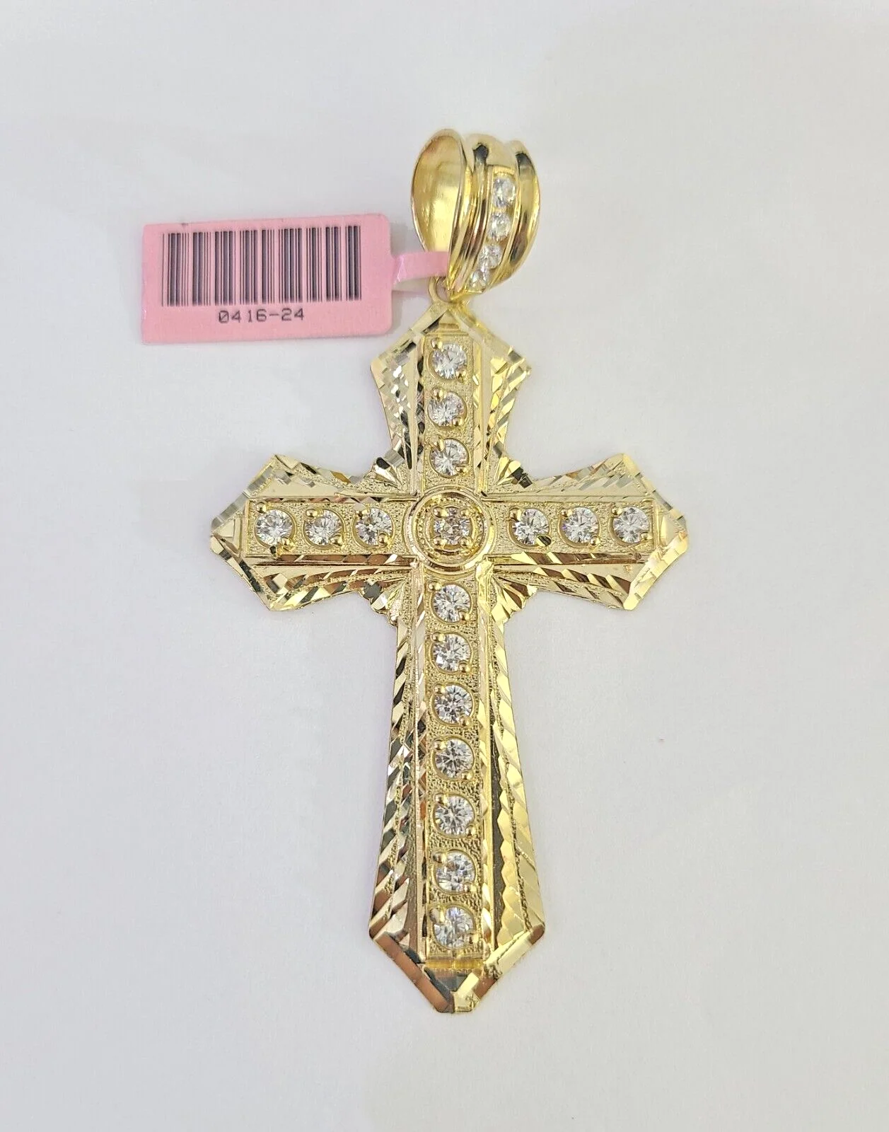 14k Jesus Christ Cross Charm Pendant Yellow Gold REAL Genuine 14kt
