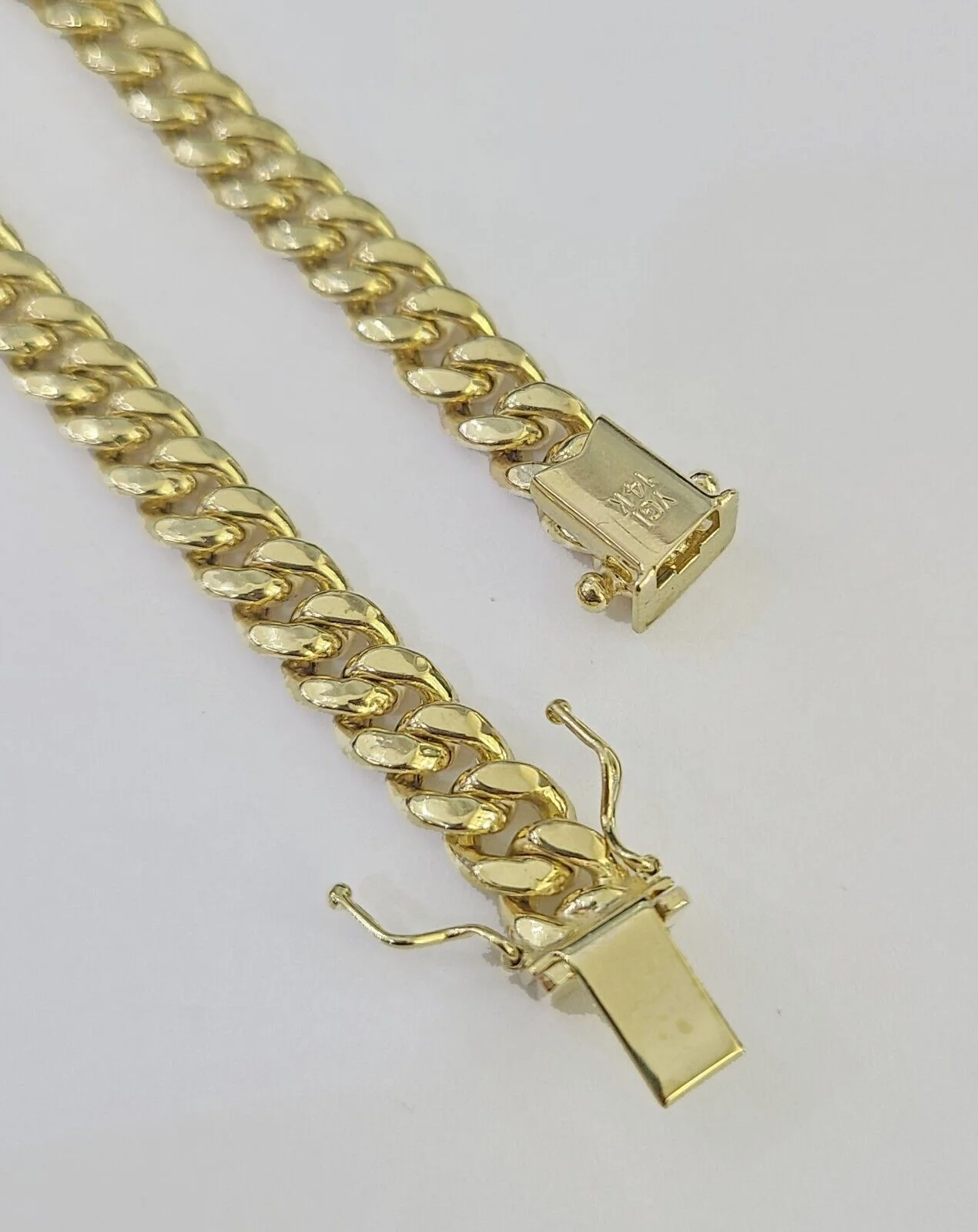 14K Miami Cuban Bracelet Yellow Gold Box Clasp 8" Inch 6mm Link - Image 3