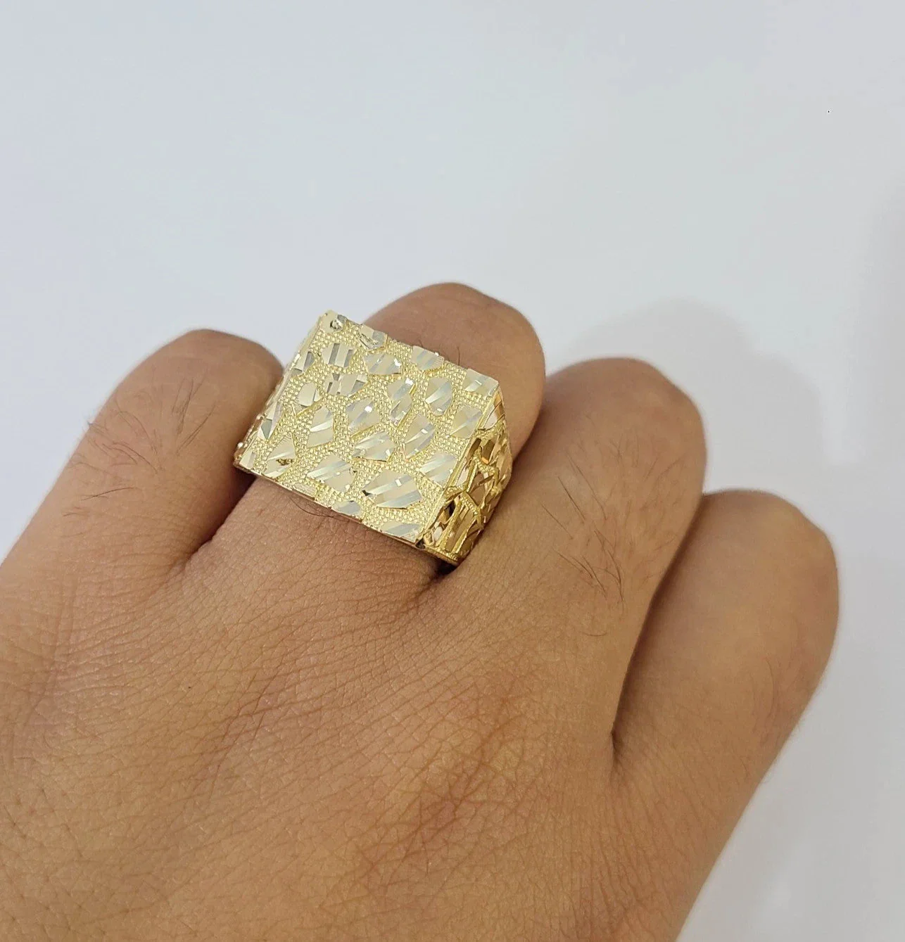 14k Nugget Ring Yellow Gold Women Men Real Genuine 14KT - Image 6