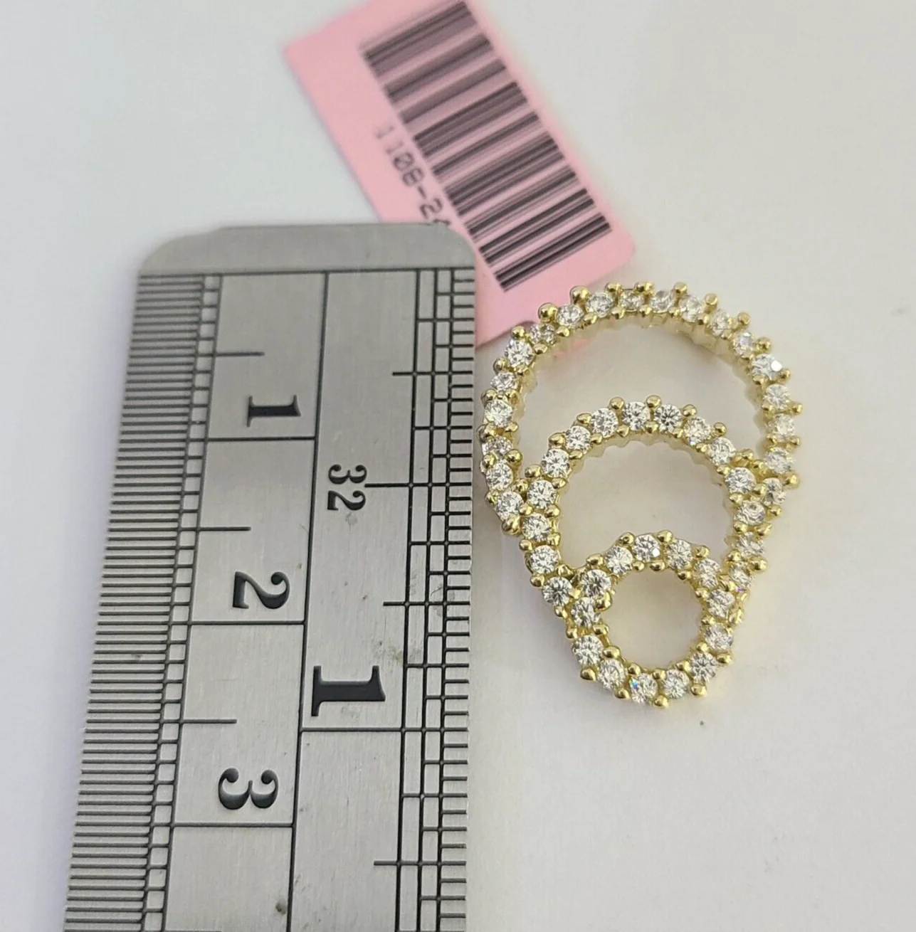 14K Real Cycles Cluster Pendant Charm Yellow Gold Genuine 14Kt - Image 3
