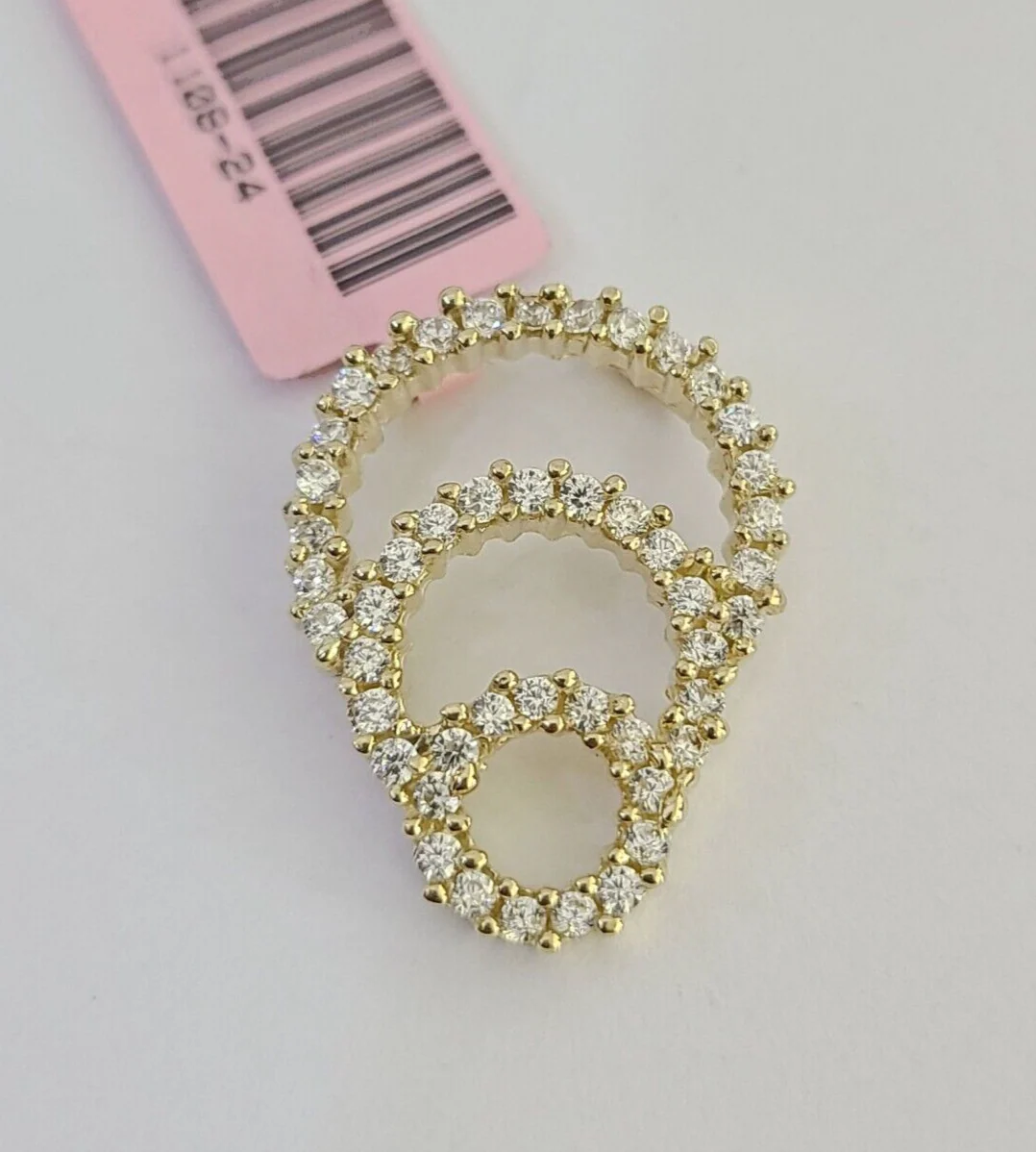 14K Real Cycles Cluster Pendant Charm Yellow Gold Genuine 14Kt - Image 4