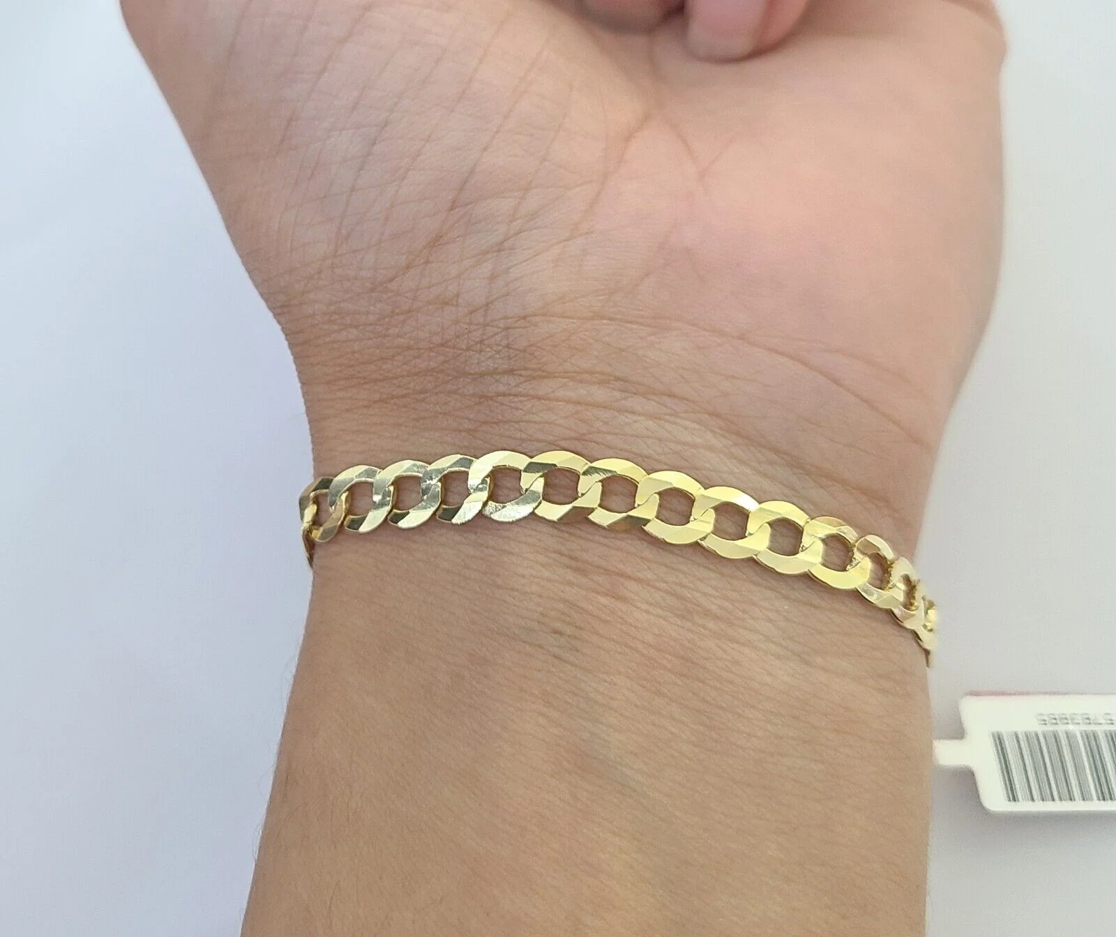 14K Real Yellow Gold Miami Cuban Curb Bracelet 6 mm Link 8" inch 14K - Image 4