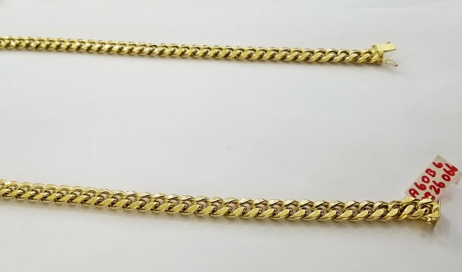 14k REAL Yellow Gold Necklace 26" Inch 10mm Miami Cuban Box Lock Men 14kt - Image 8