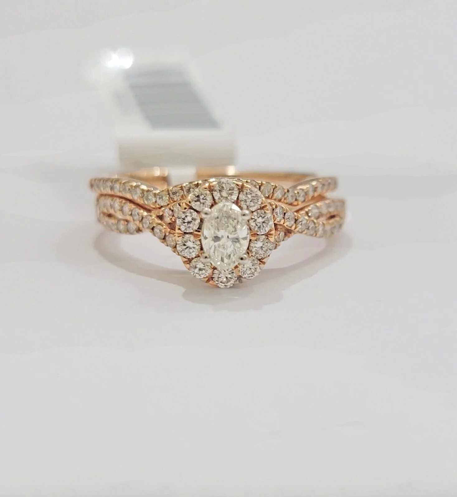 14k Rose Gold Diamond Ring Band Set Ladies Wedding Engagement Anniversary ,Solid - Image 7