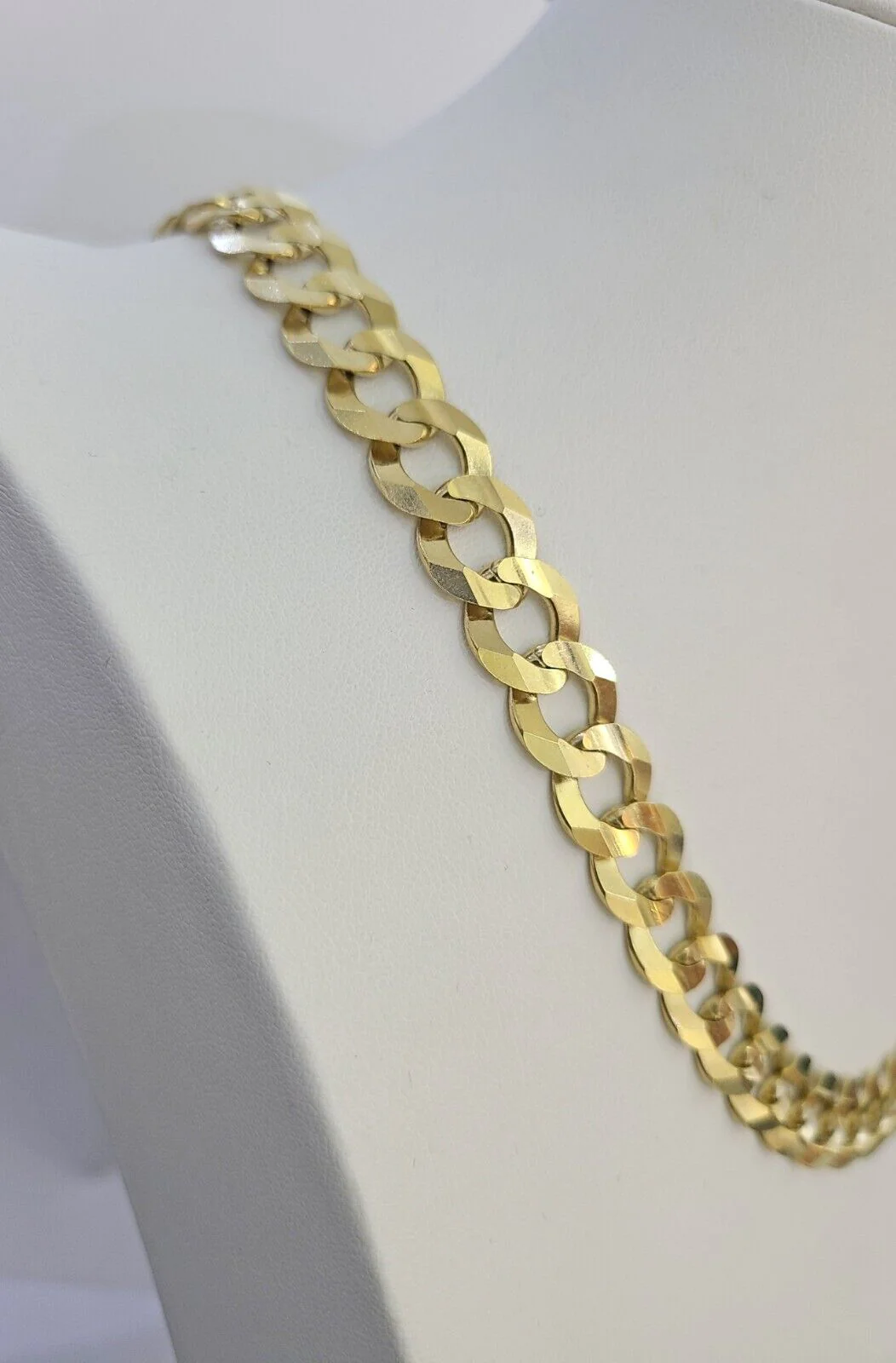 14k Solid Gold Cuban Curb Link chain 11mm 24 Inches Real Necklace Yellow Genuine - Image 3