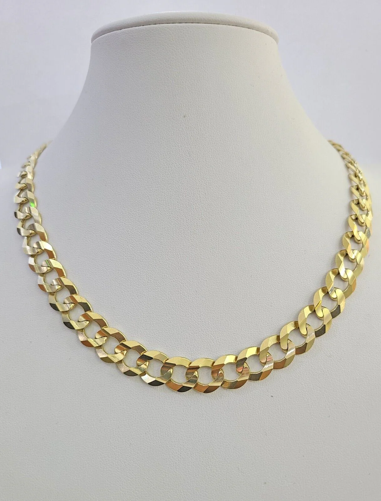 14k Solid Gold Cuban Curb Link chain 11mm 24 Inches Real Necklace Yellow Genuine - Image 4