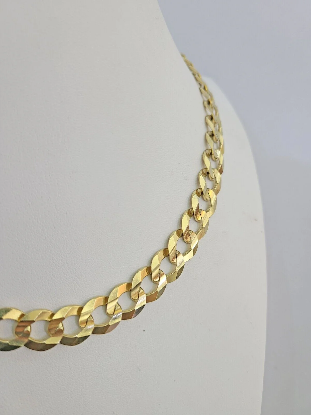 14k Solid Gold Cuban Curb Link chain 11mm 24 Inches Real Necklace Yellow Genuine - Image 5