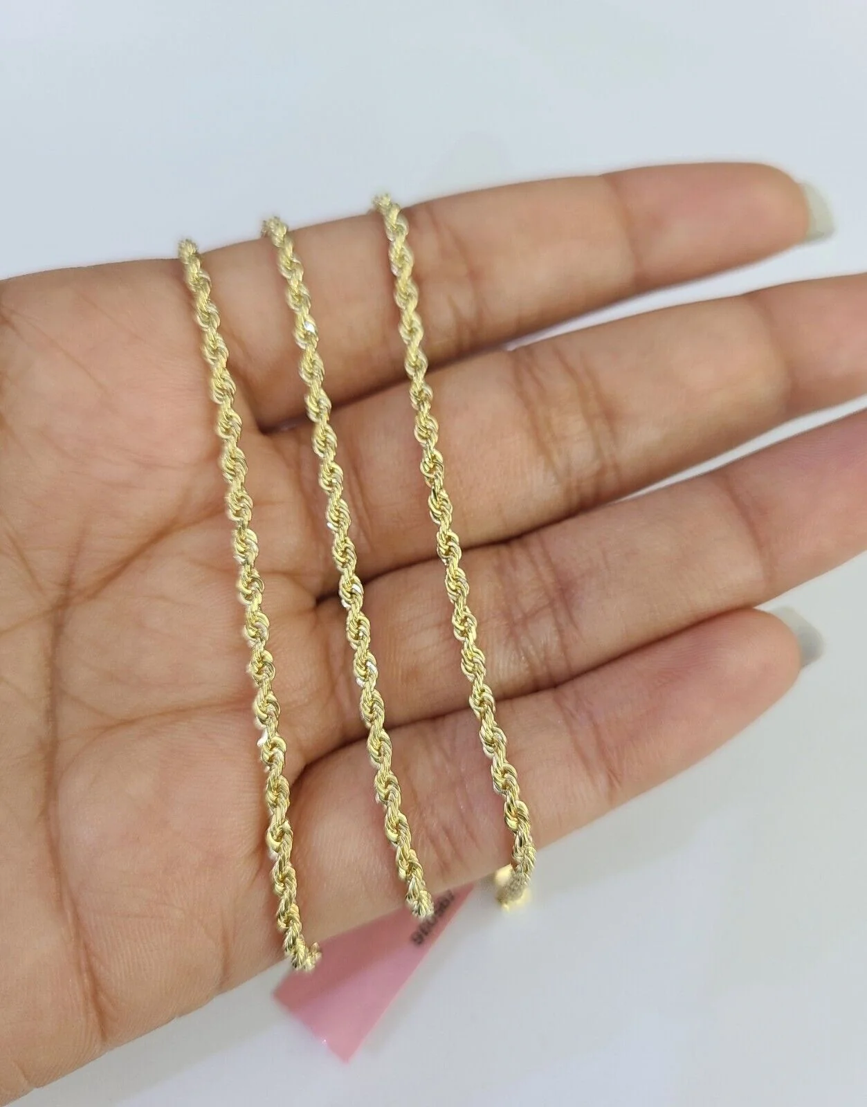 14k Solid Rope Chain Necklace 2mm 16"-24" Inch Yellow Gold Men Women 14Kt - Image 3