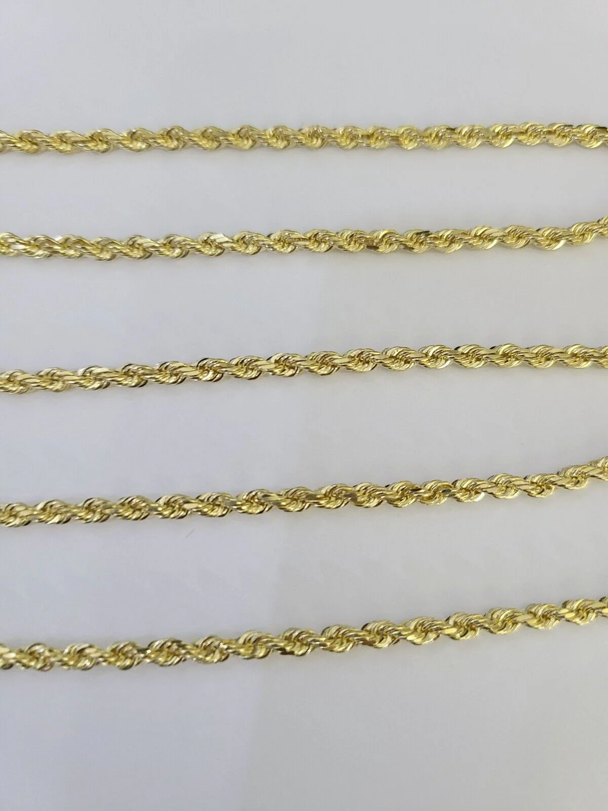 14k Solid Rope Chain Necklace 4mm 18"-28" Inch Yellow Gold Men Women 14Kt - Image 7
