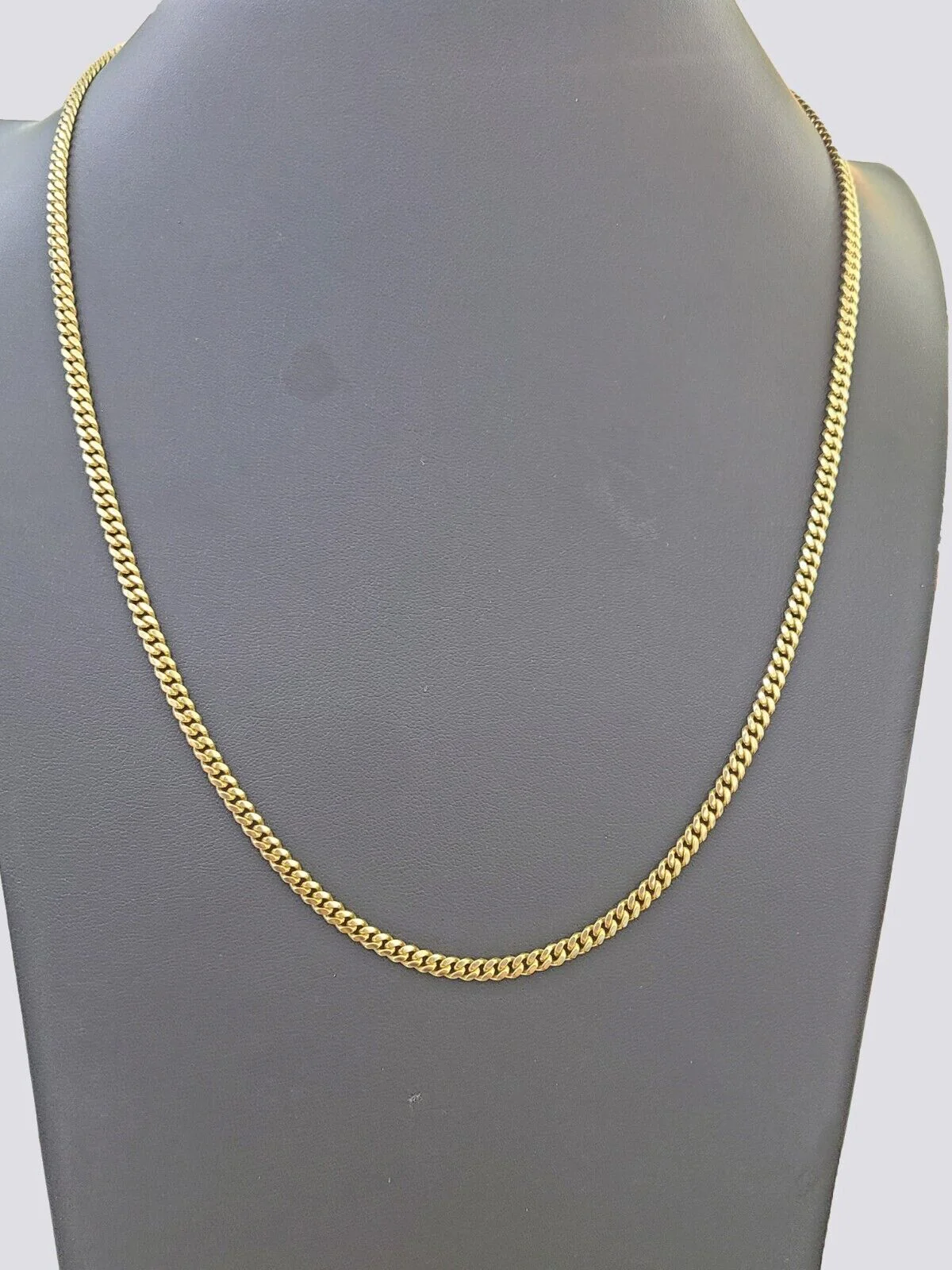 14K Solid Yellow Gold 4mm Miami Cuban Link Chain Necklace 26" Inch 14Kt - Image 5
