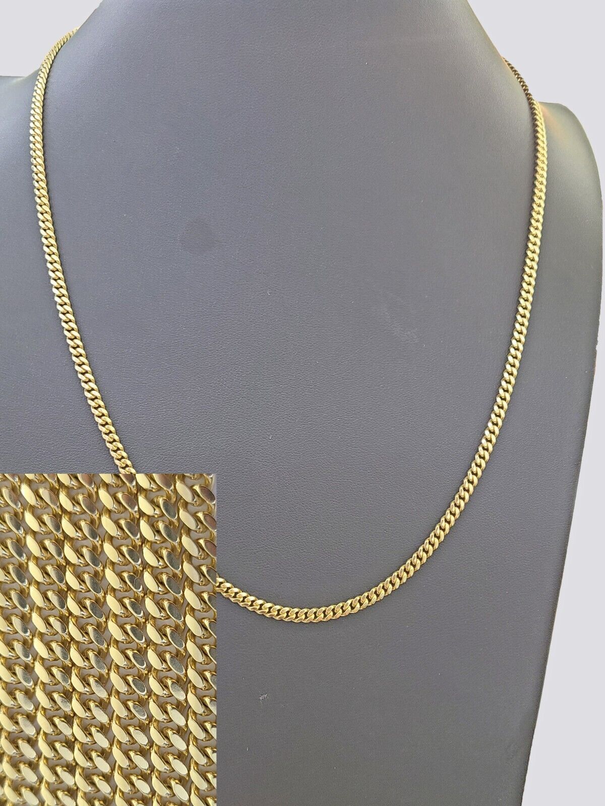 14K Solid Yellow Gold 4mm Miami Cuban Link Chain Necklace 26" Inch 14Kt - Image 6