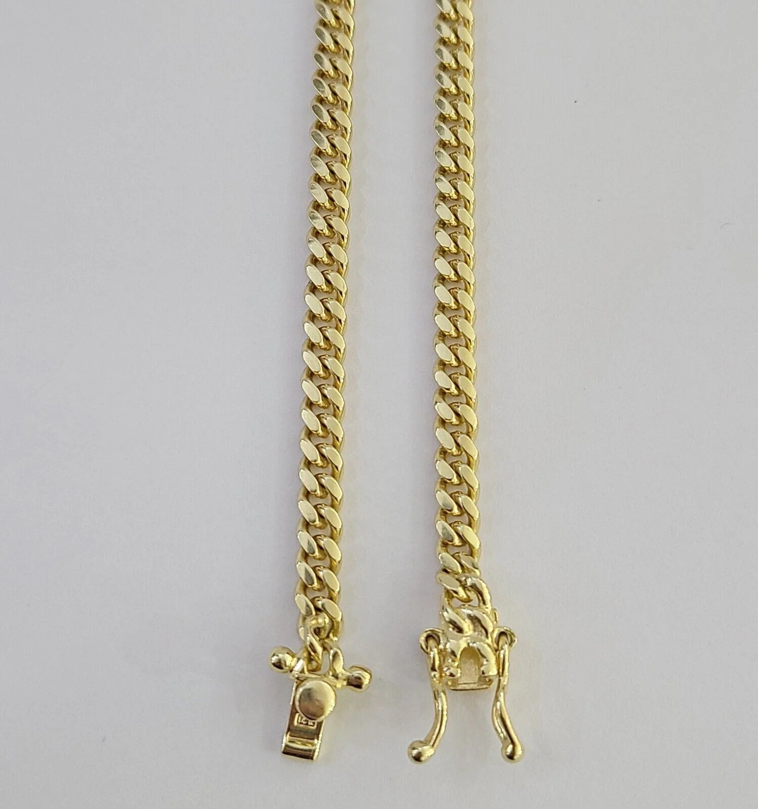 14K Solid Yellow Gold 4mm Miami Cuban Link Chain Necklace 26" Inch 14Kt - Image 8